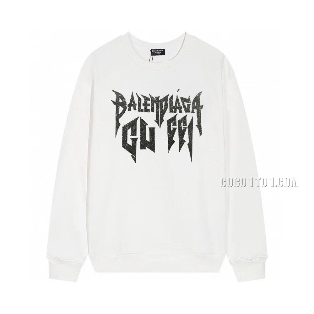 Gucci Collaboration Autumn/Winter New Velvet Flocking Craft Round Neck Sweatshirt N42901