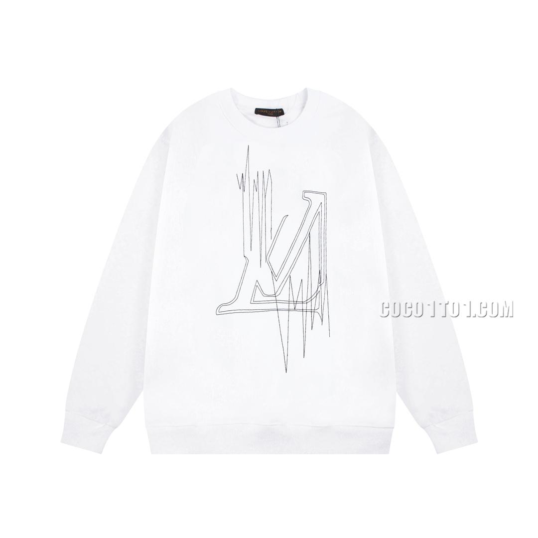 Louis Vuitton New Limited Edition Contrast Color Tassel Embroidery Round Neck Sweatshirt N42901