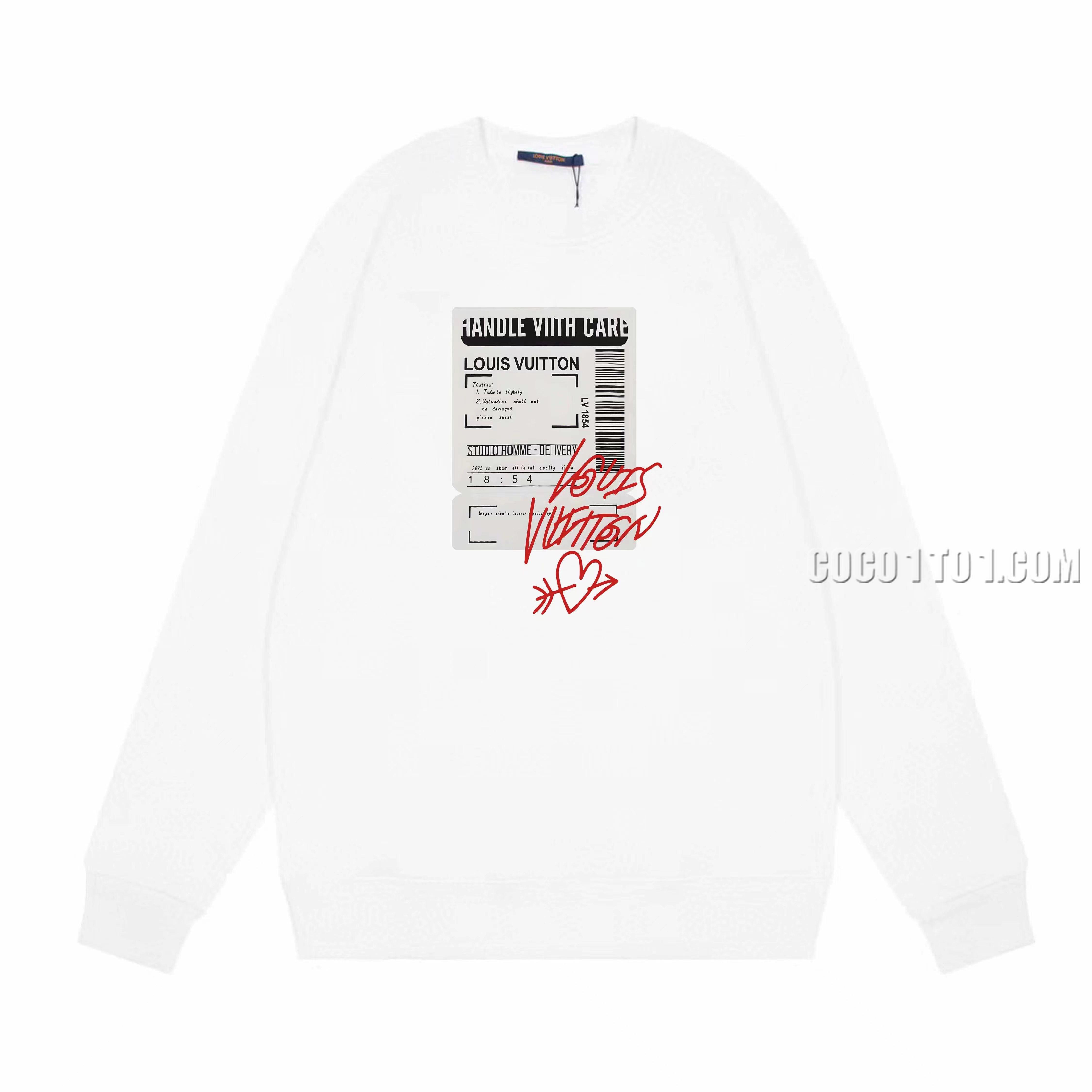 Louis Vuitton Brand New Printed Round Neck Sweatshirt N42901