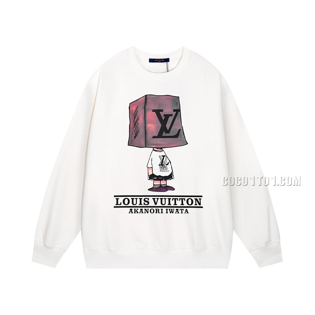 Louis Vuitton Brand New Printed Round Neck Sweatshirt N42901