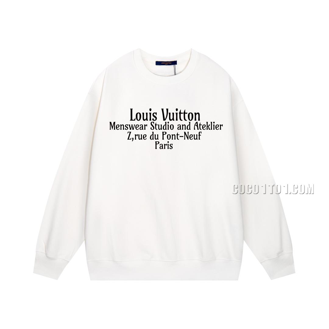 Louis Vuitton Uniform Logo Studio Round Neck Sweatshirt N42901