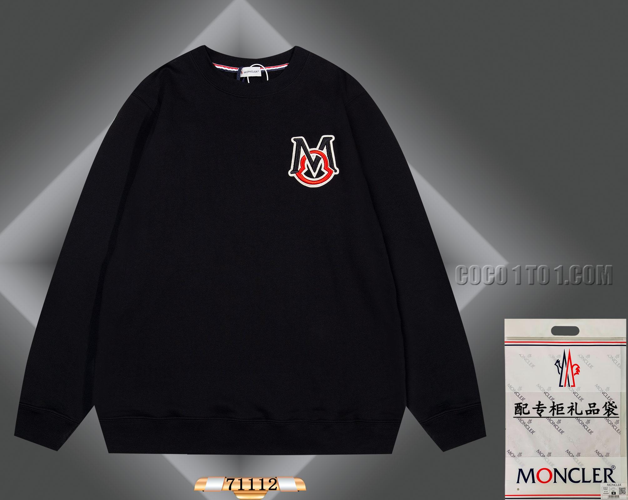 Moncler 2024 Early Spring New Cool Cartoon Pattern Round Neck Sweatshirt N42901