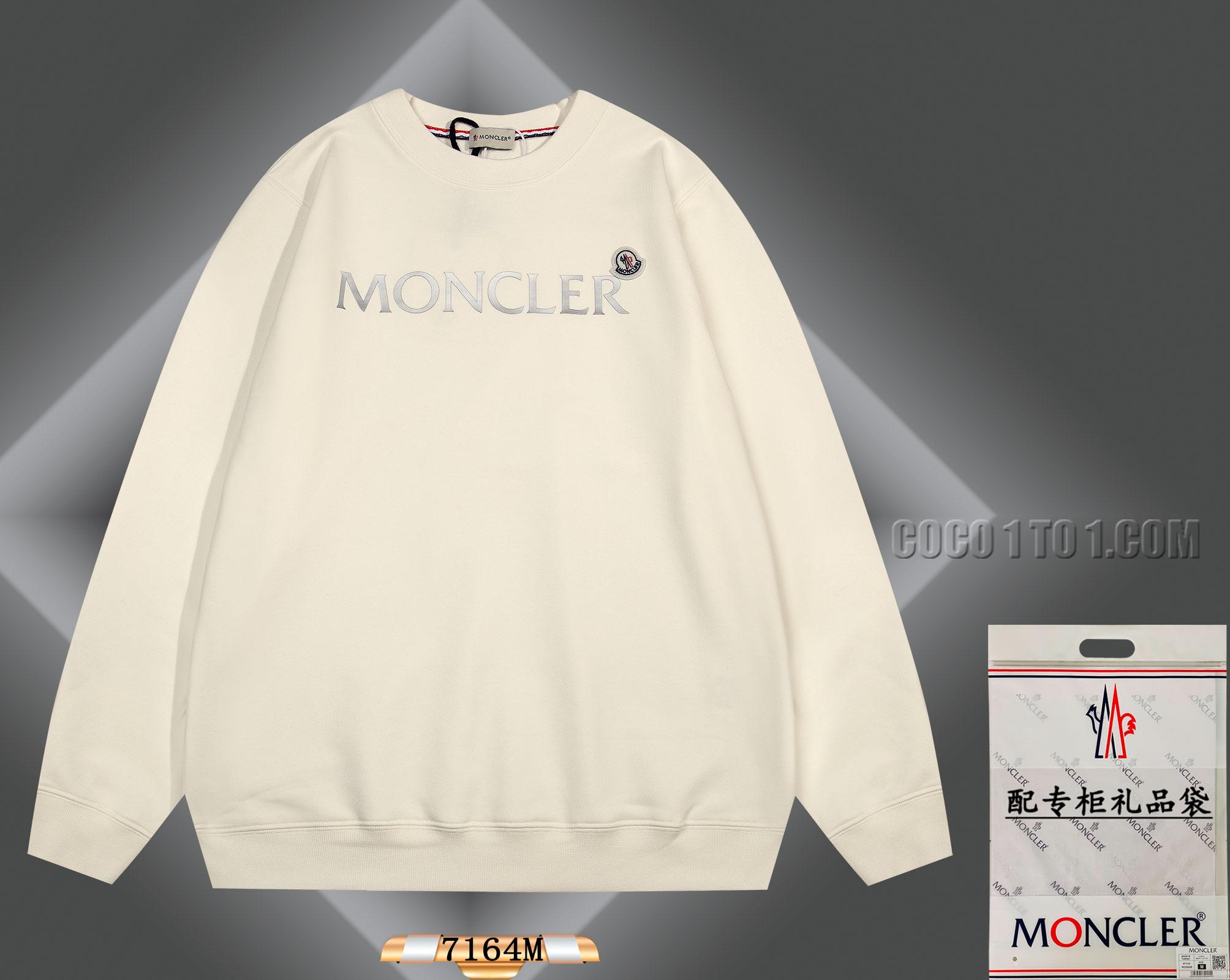 Moncler 2024 Early Spring New Cool Cartoon Pattern Round Neck Sweatshirt N42901