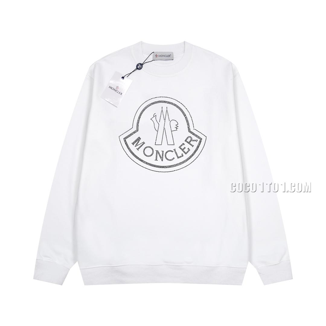 Moncler 3D Embossed Gold Pattern Design Round Neck Sweatshirt N42901