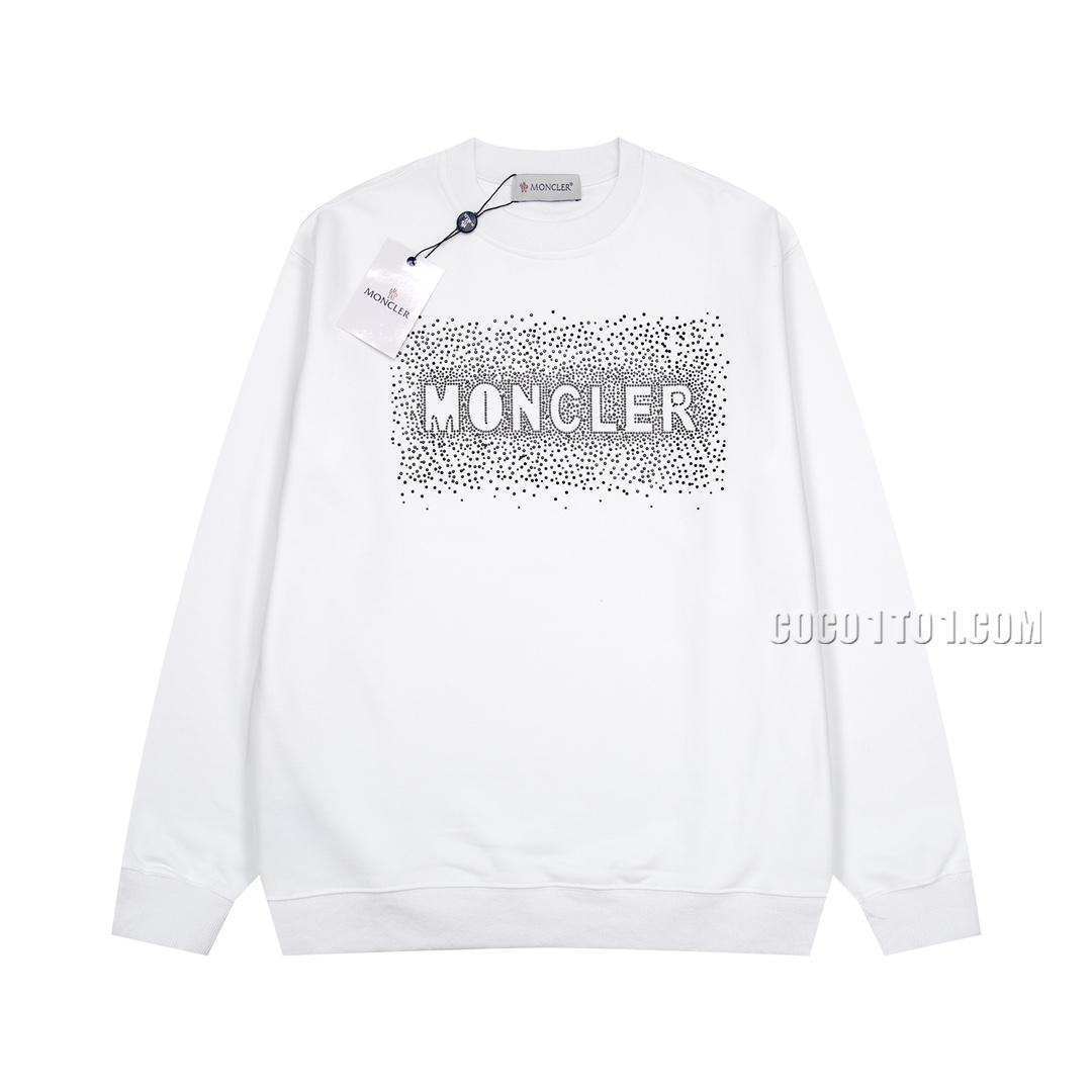 Moncler 3D Embossed Gold Pattern Design Round Neck Sweatshirt N42901