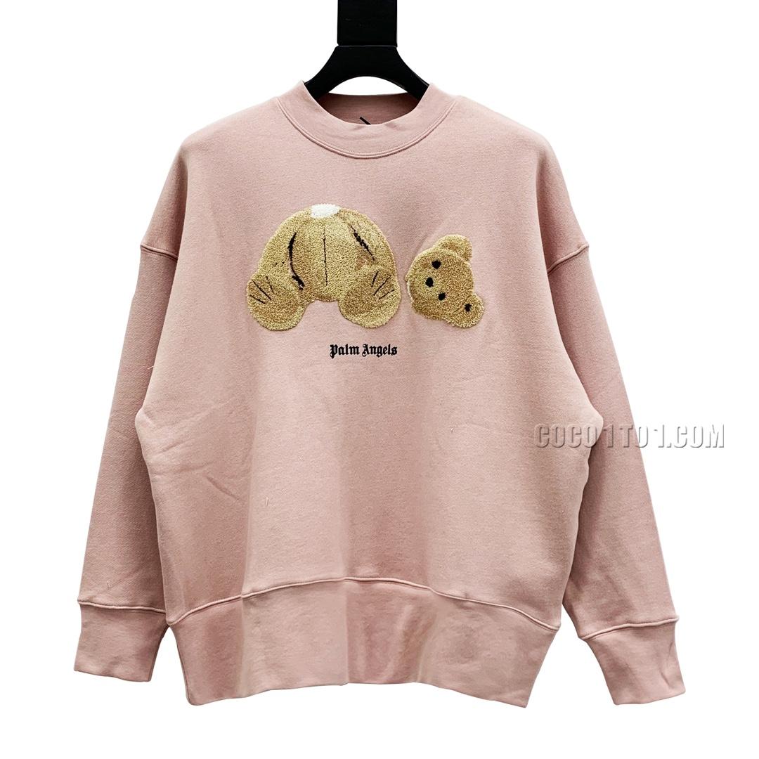 Palm Angels Teddy Bear Round Neck Sweatshirt N42901