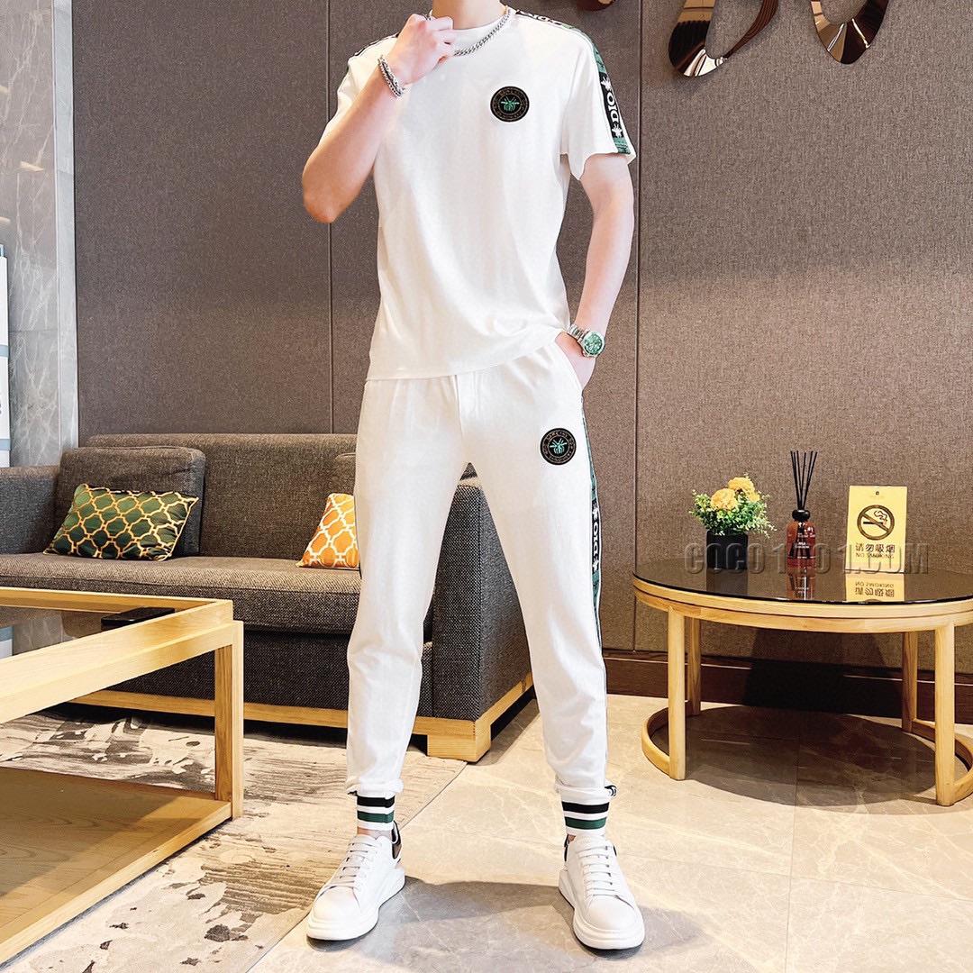 Dior (Fat Gospel) 24 Official Website Same Style World-Renowned Luxury Brand Summer Men's Short Sleeve Suit N42503