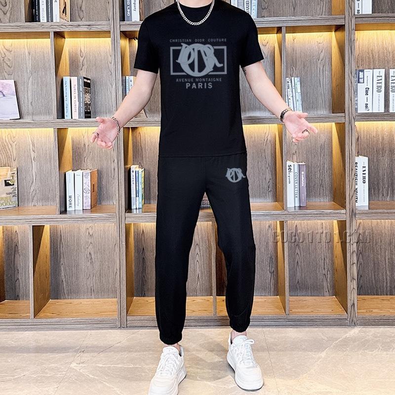 Dior (Fat Gospel) 24 Official Website Same Style World-Renowned Luxury Brand Summer Men's (Double Gloss) High-Quality Suit N42503