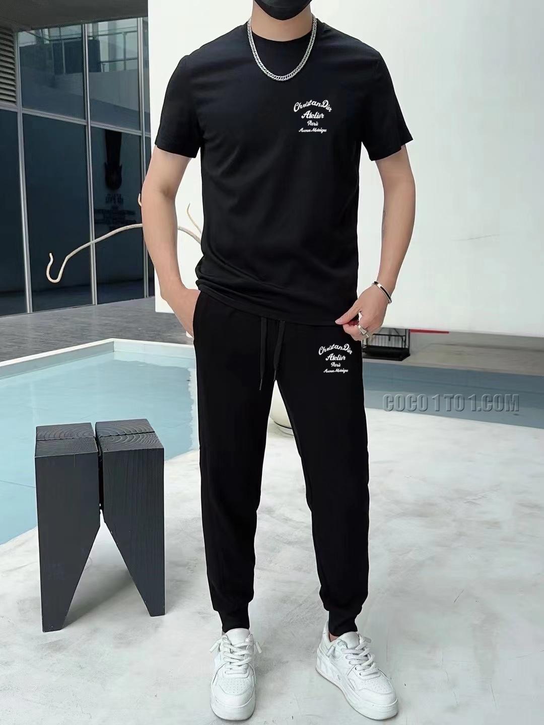 Dior (Fat Gospel) 24 Official Website Same Style World-Renowned Luxury Brand Summer Men's (Double Gloss) High-Quality Suit N42503