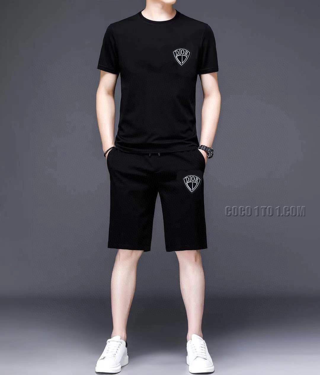 Dior 24 New Men's Short Sleeve Shorts Suit N42503
