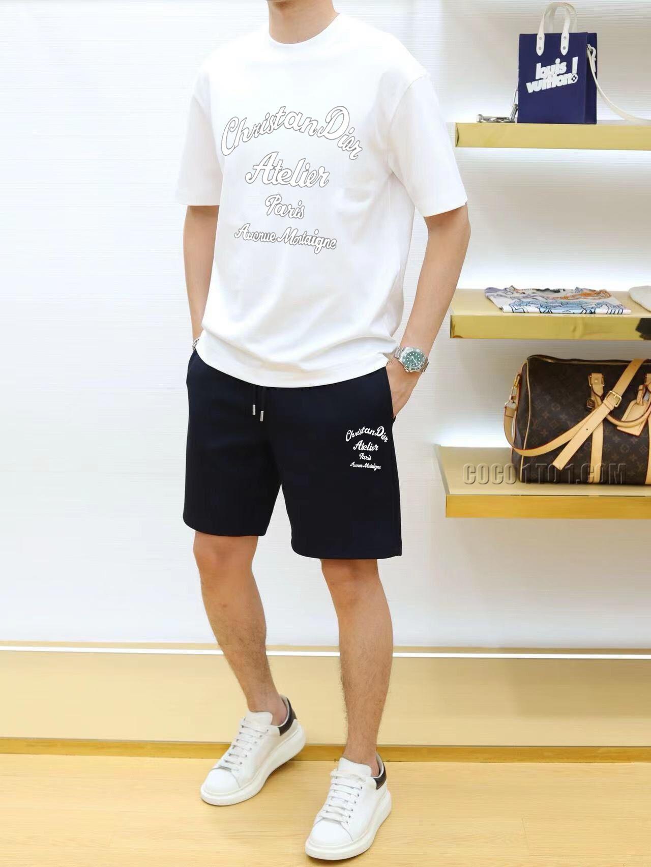 Dior 24 New Men's Short Sleeve Shorts Suit N42503