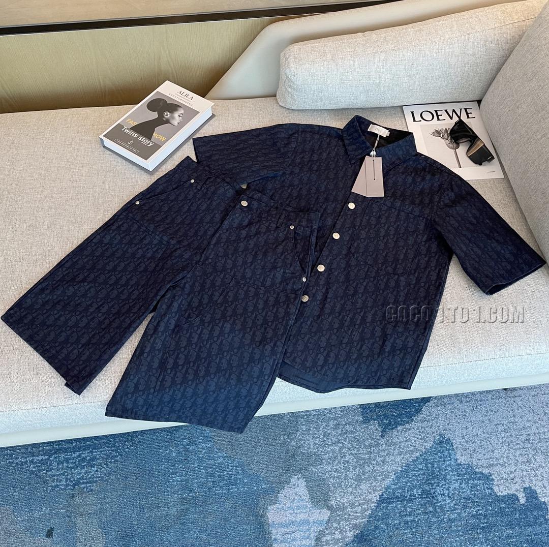 Dior Spring/Summer New Vintage OBLIQUE Denim Style Shirt Suit N42503