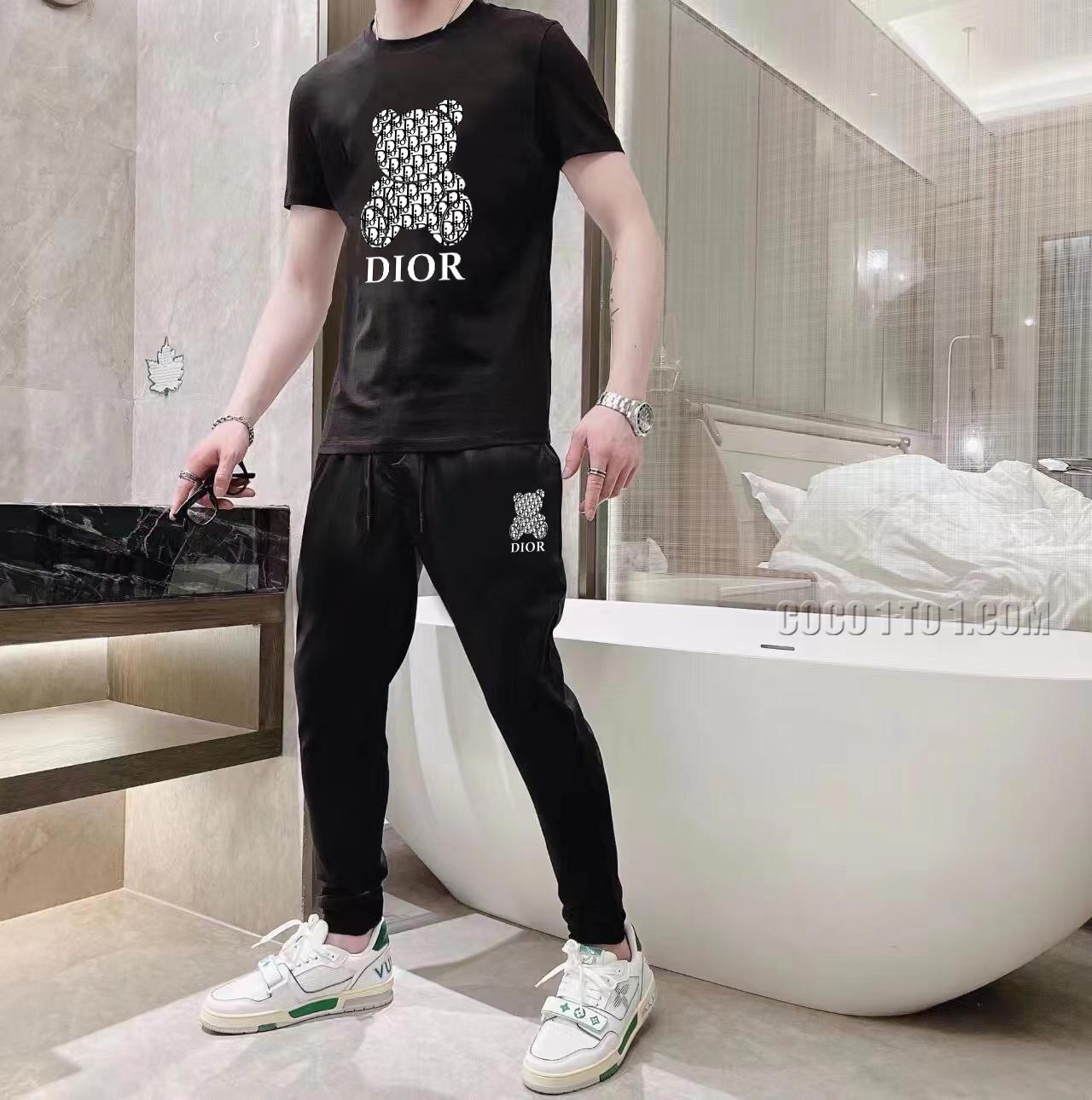 Dior (Fat Gospel) 24 Official Website Same Style World-Renowned Luxury Brand Summer Men's (Double Gloss) High-Quality Suit N42503