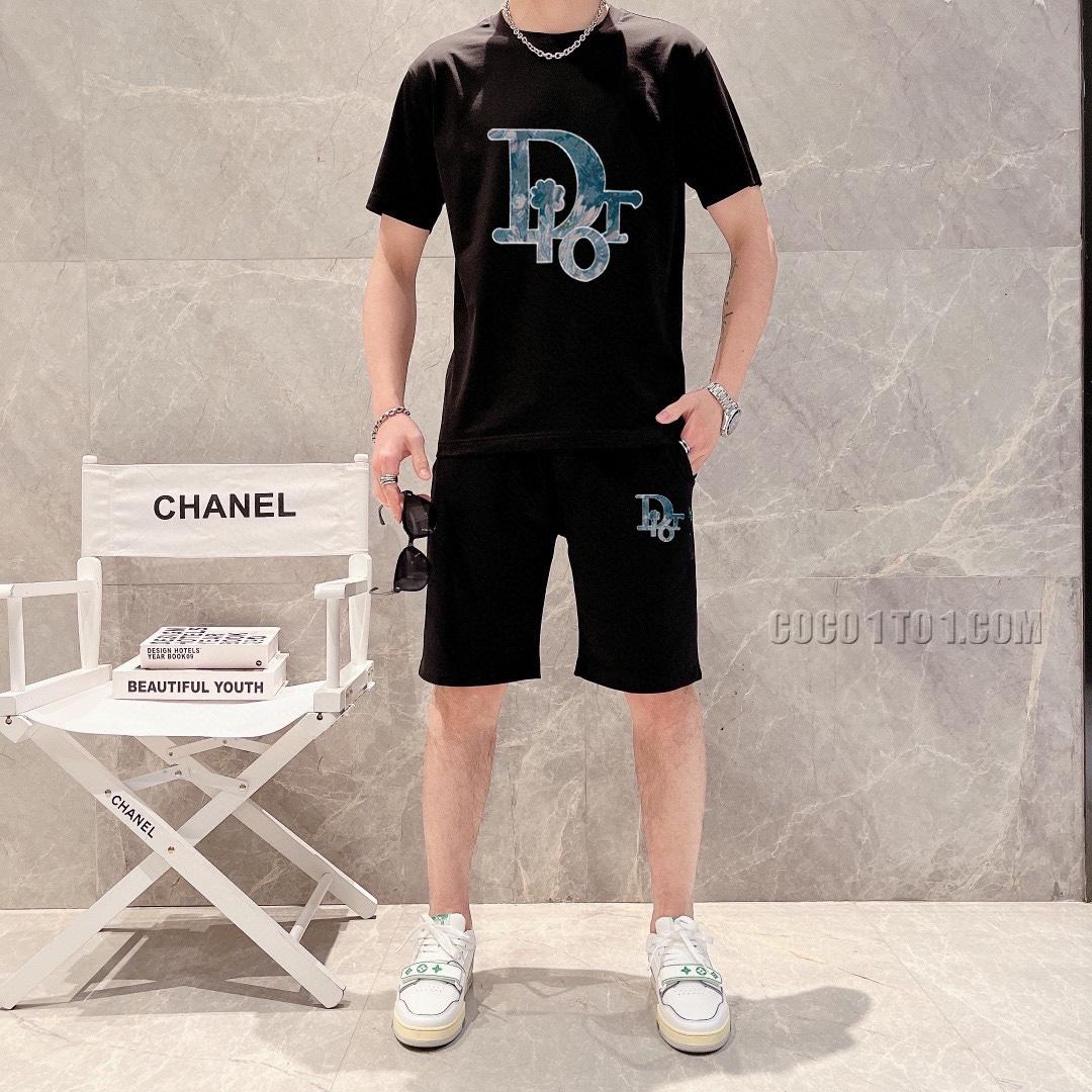 Dior 24 New Men's Short Sleeve Shorts Suit N42503