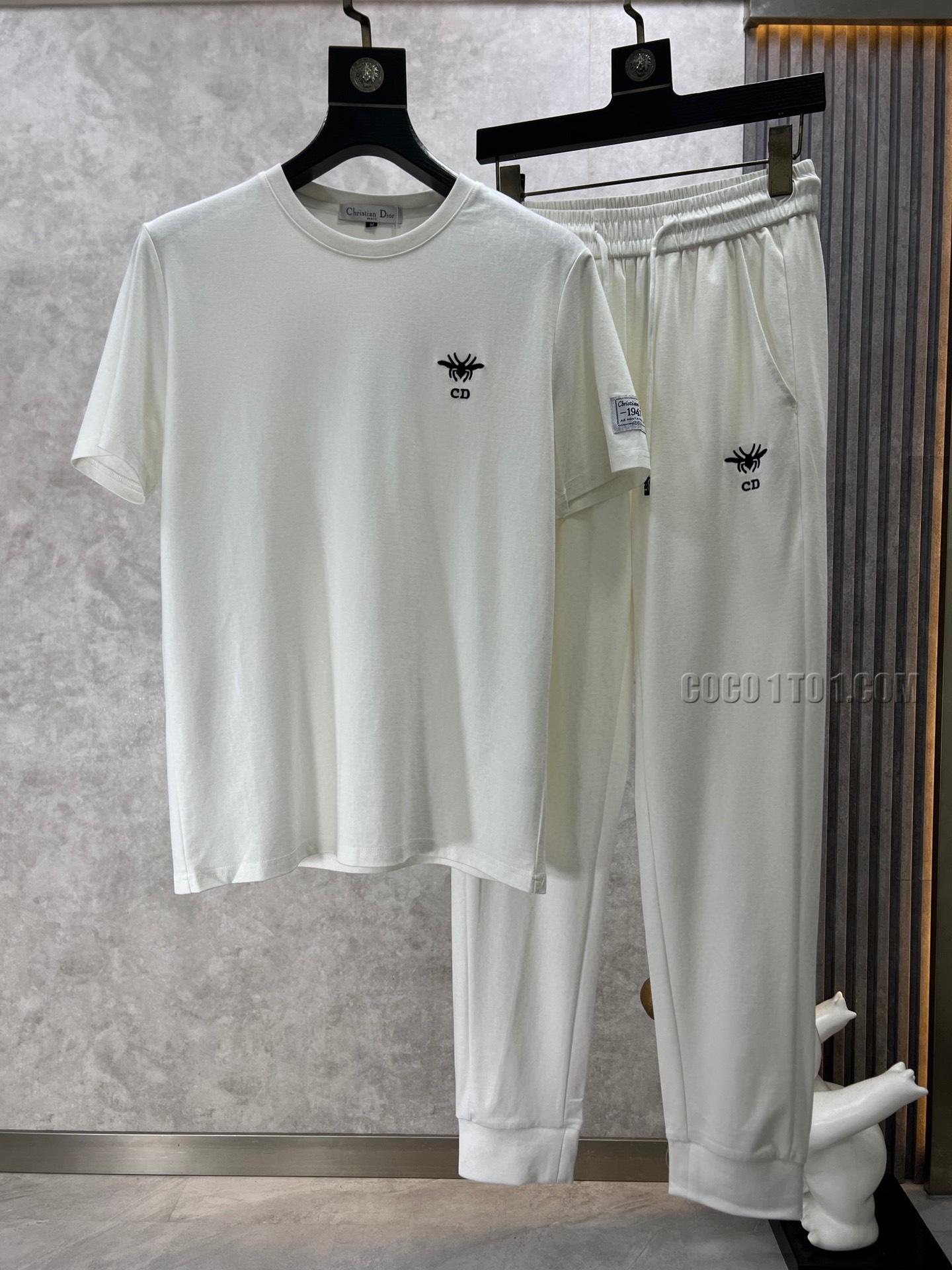 Dior 24 Official Website Same Style World-Renowned Luxury Brand Summer Men's Short Sleeve Suit N42503