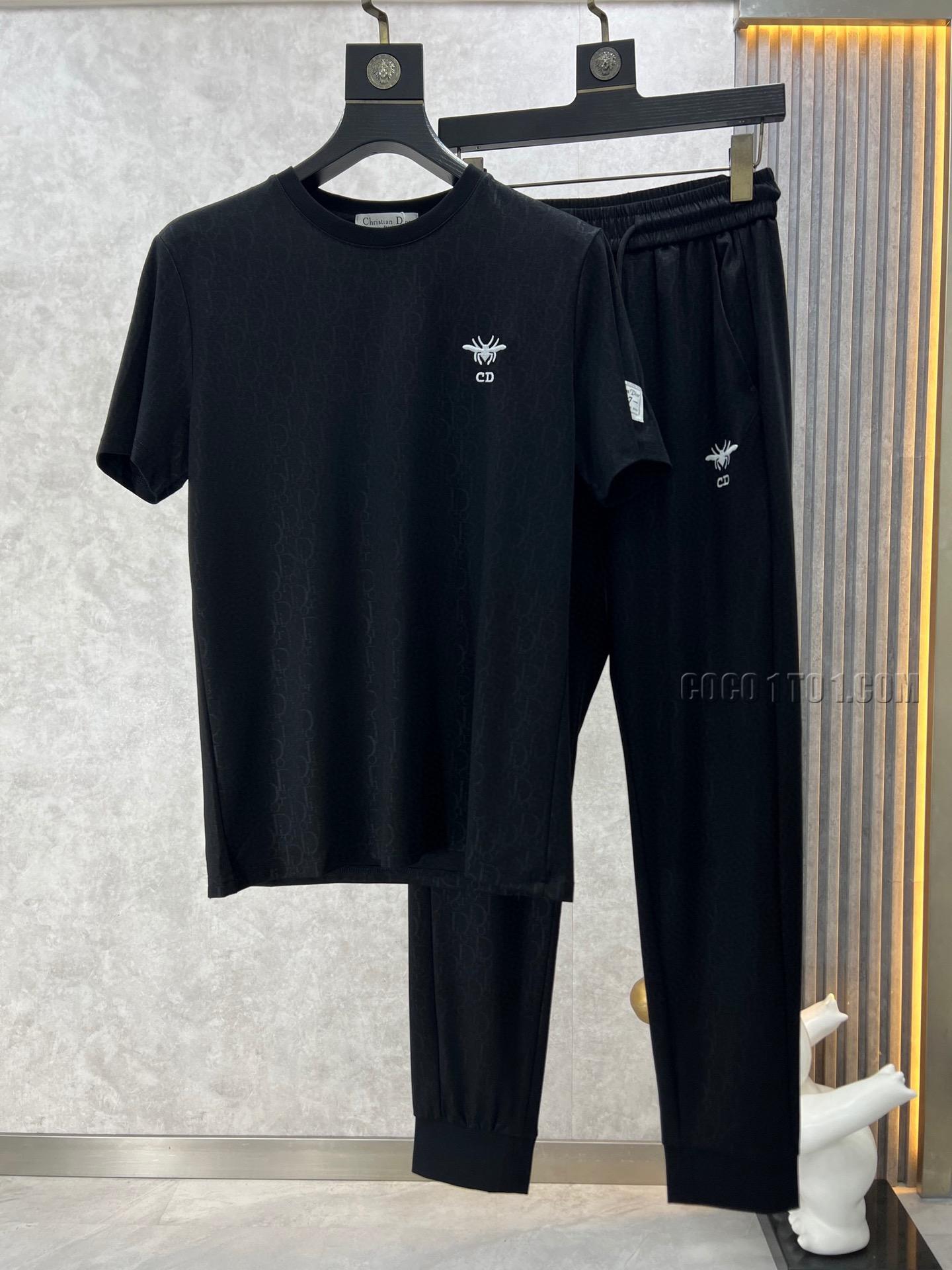 Dior 24 Official Website Same Style World-Renowned Luxury Brand Summer Men's Short Sleeve Suit N42503