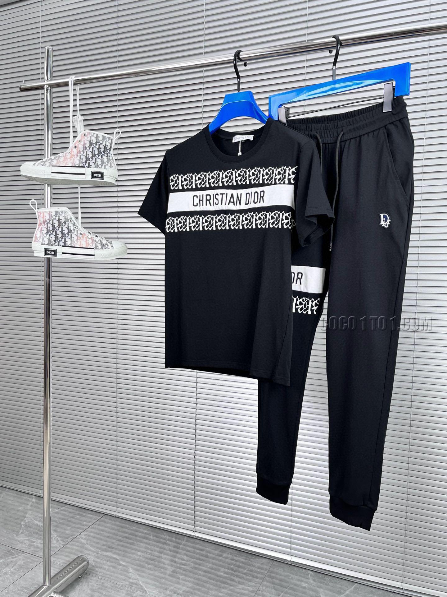 Dior 24 Official Website Same Style World-Renowned Luxury Brand Summer Men's Short Sleeve Suit N42503