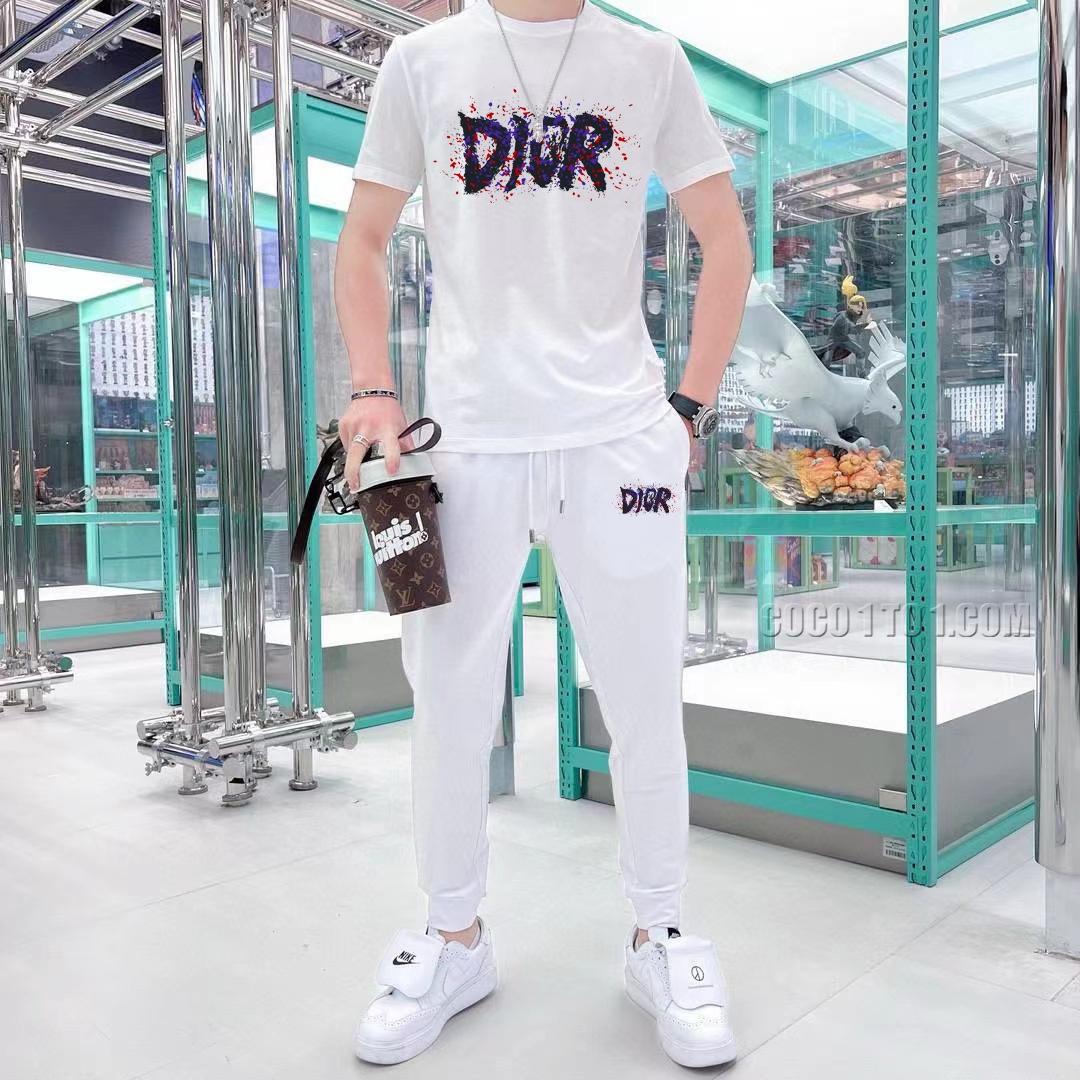 Dior (Fat Gospel) 24 Official Website Same Style World-Renowned Luxury Brand Summer Men's (Double Gloss) High-Quality Suit N42503