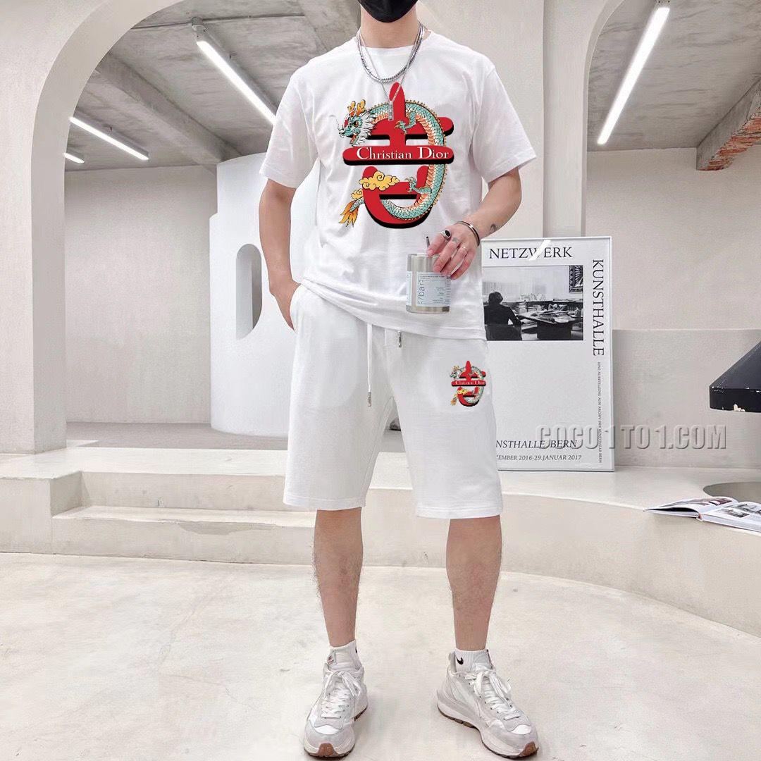 Dior 24 New Men's Short Sleeve Shorts Suit N42503