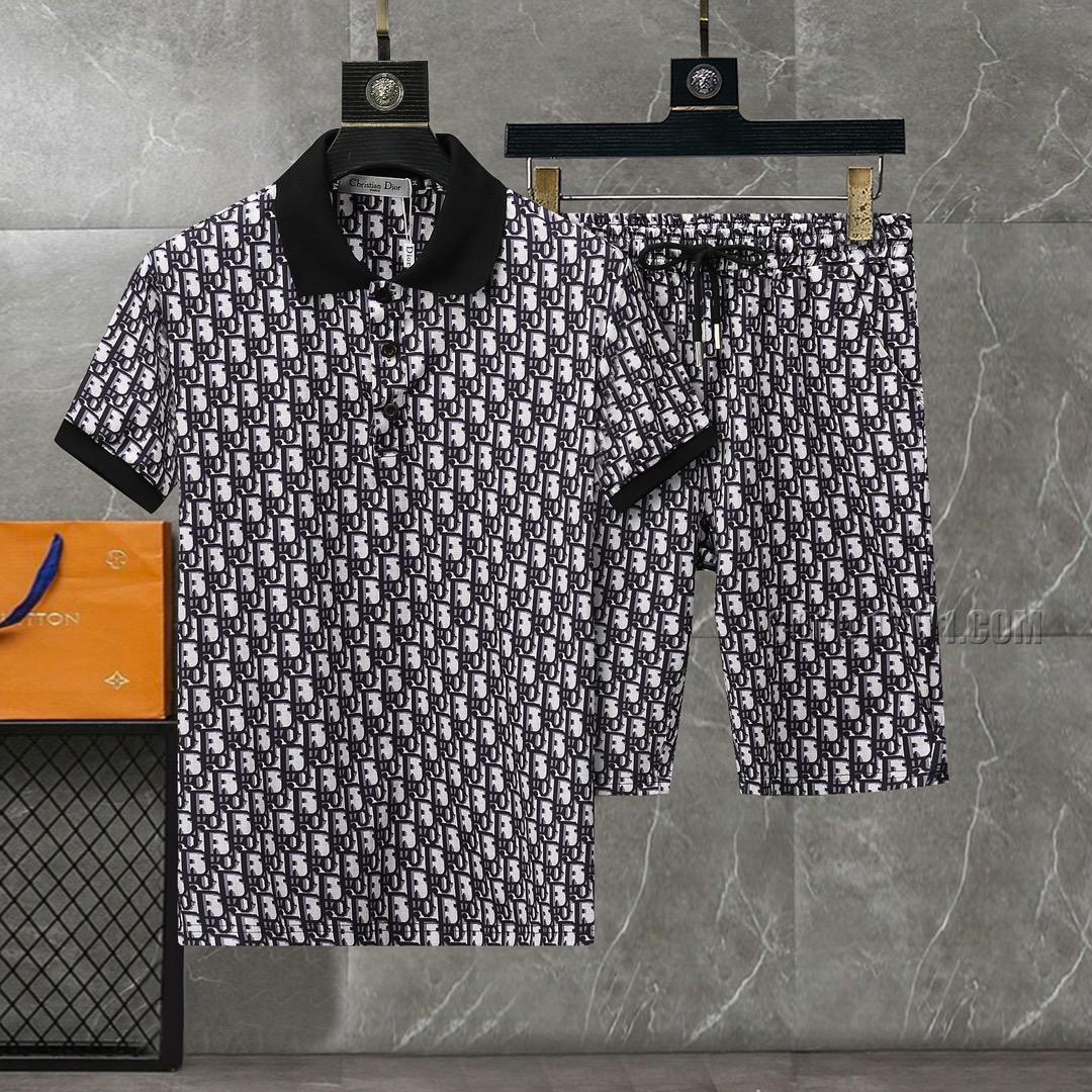 Dior Fashion Top-Grade Pure Cotton Men's Suit N42503