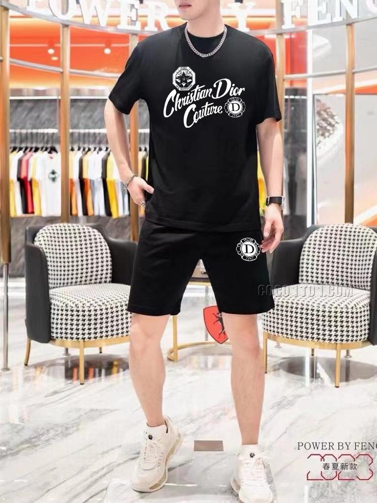 Dior 24 New Men's Short Sleeve Shorts Suit N42503