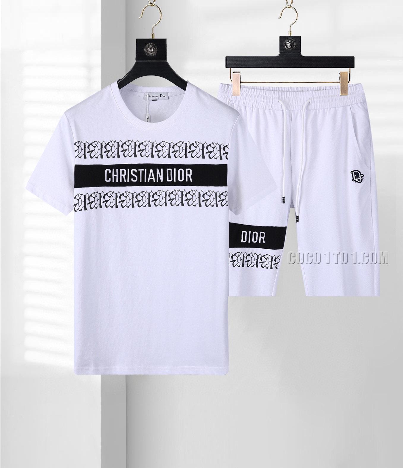 Dior New Men's Short Sleeve Shorts Suit N42503