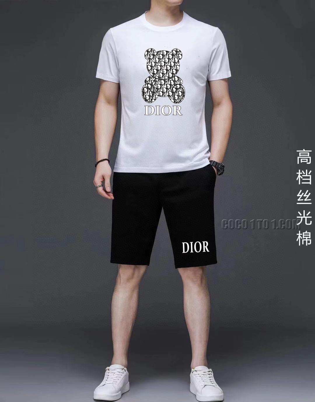 Dior 24 New Men's Short Sleeve Shorts Suit N42503
