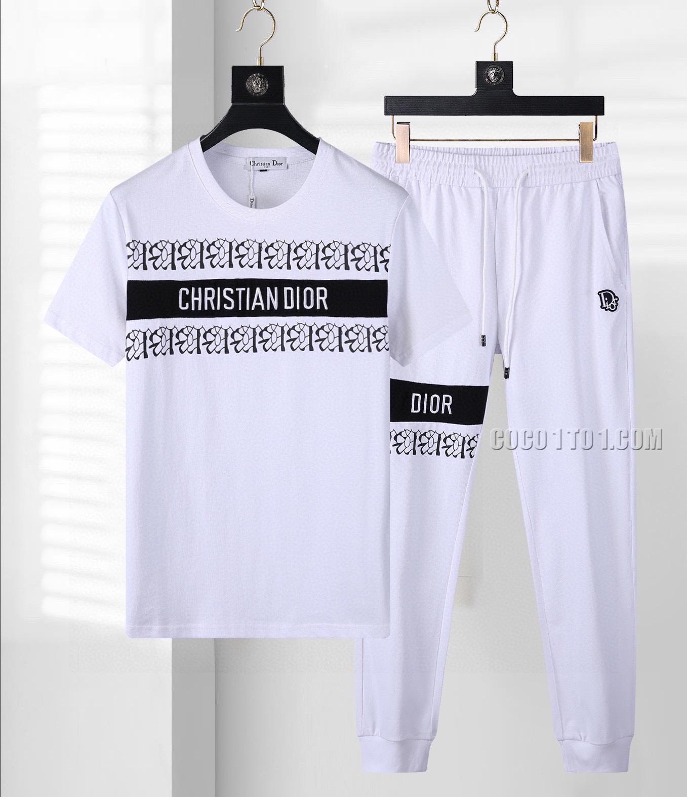 Dior 24 Official Website Same Style World-Renowned Luxury Brand Summer Men's Short Sleeve Suit N42503
