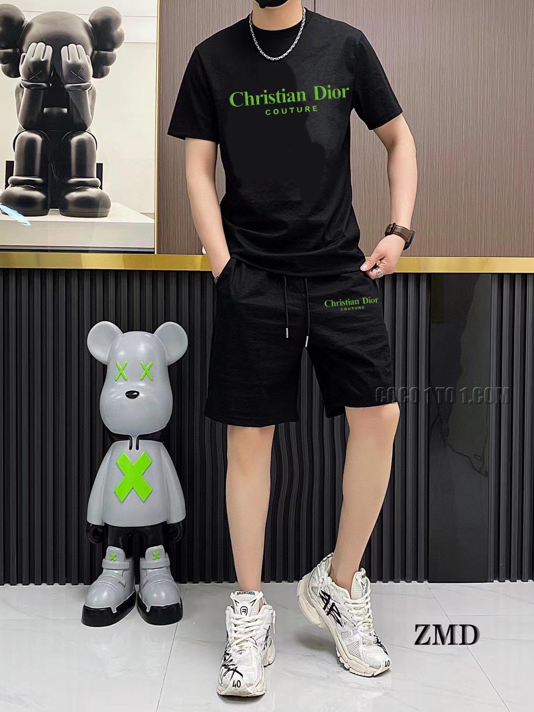 Dior 24 New Men's Short Sleeve Shorts Suit N42503