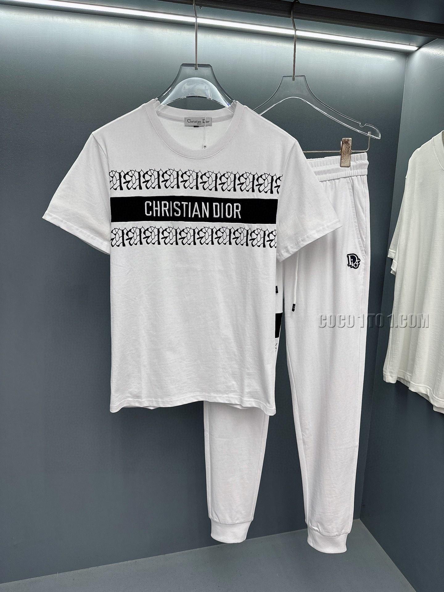 Dior 24 Official Website Same Style World-Renowned Luxury Brand Men's Short Sleeve Suit N42503