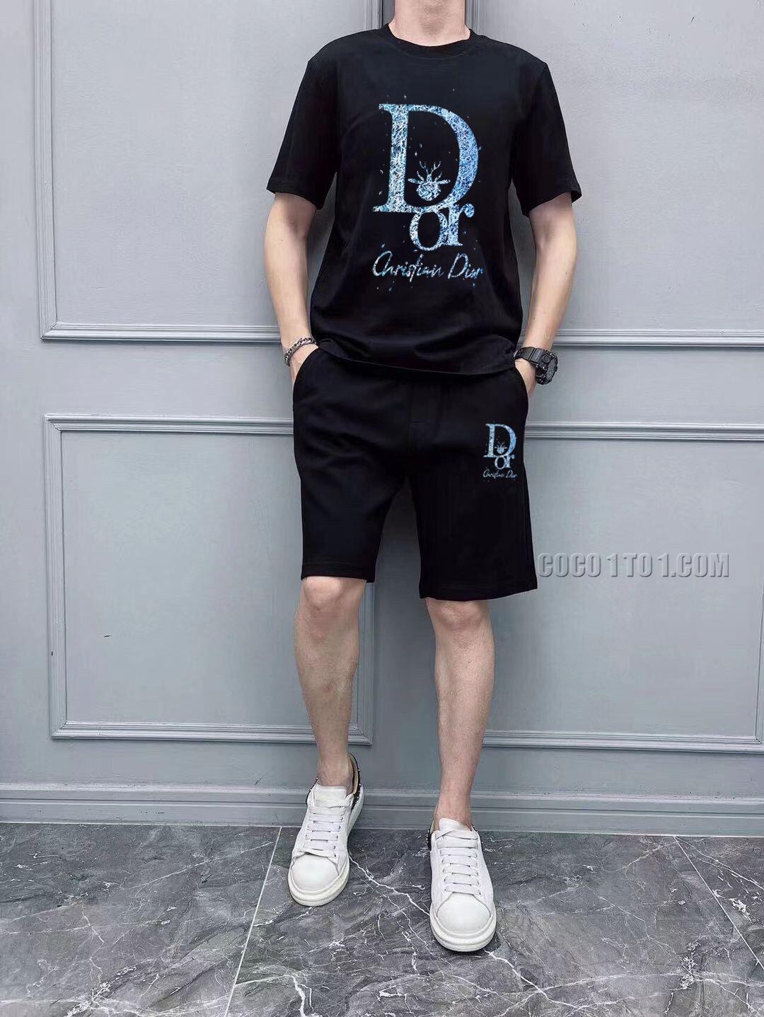 Dior 24 New Men's Short Sleeve Shorts Suit N42503
