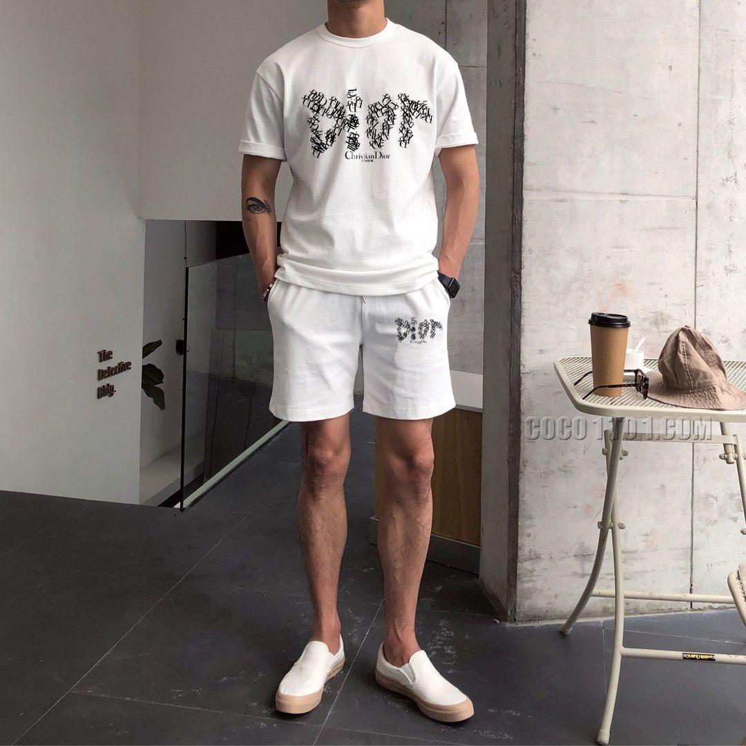 Dior 24 New Men's Short Sleeve Shorts Suit N42503