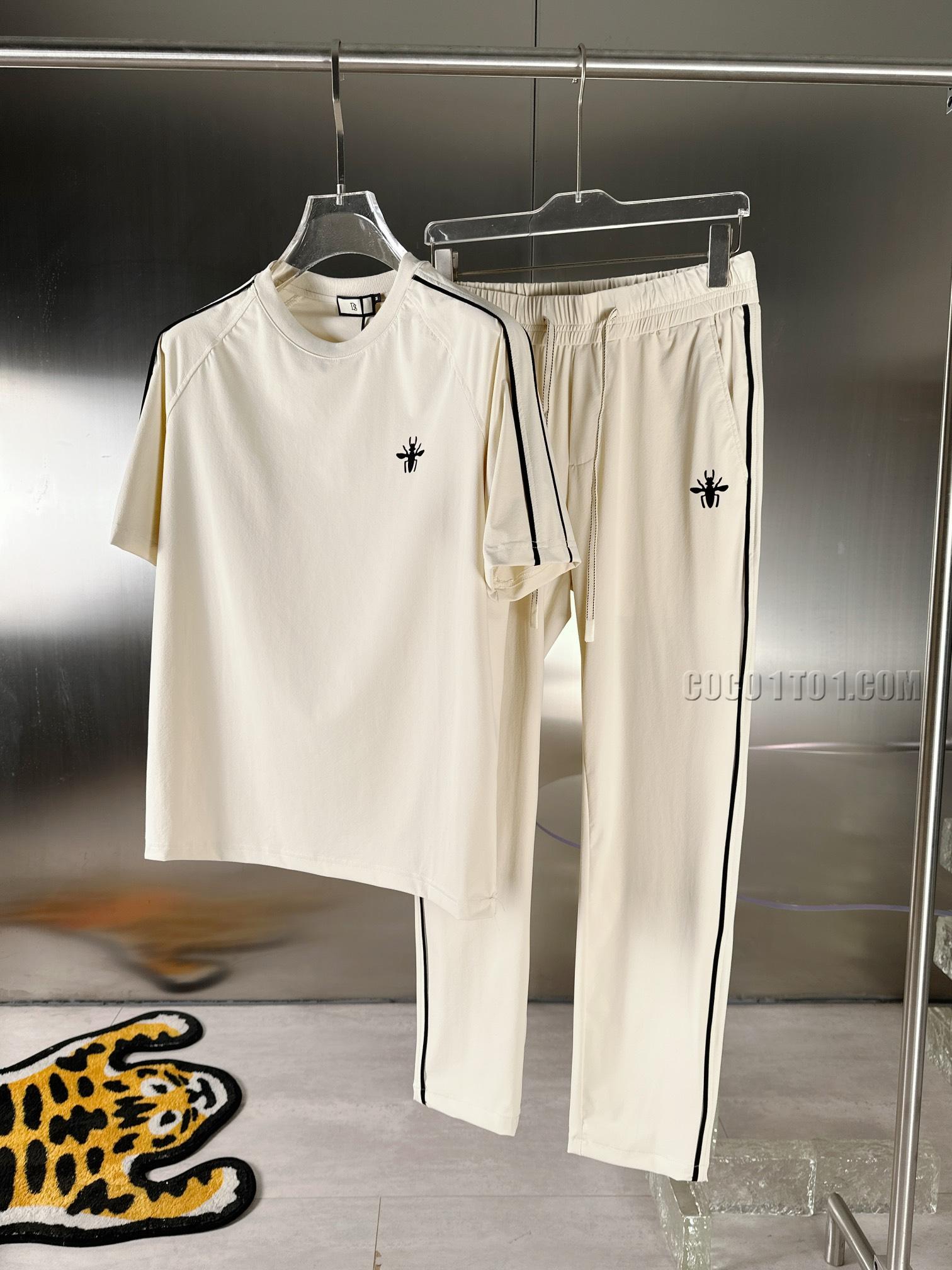 Dior Latest Top-Grade Round Neck T-shirt Casual Suit N42503