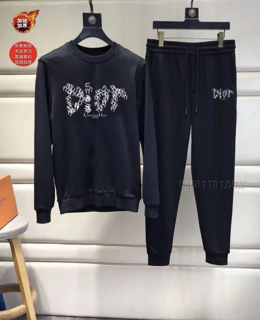 Dior (Plush and Thickened) Autumn/Winter New Product Star Favorite Fashion Taste Leisure Suit N42503