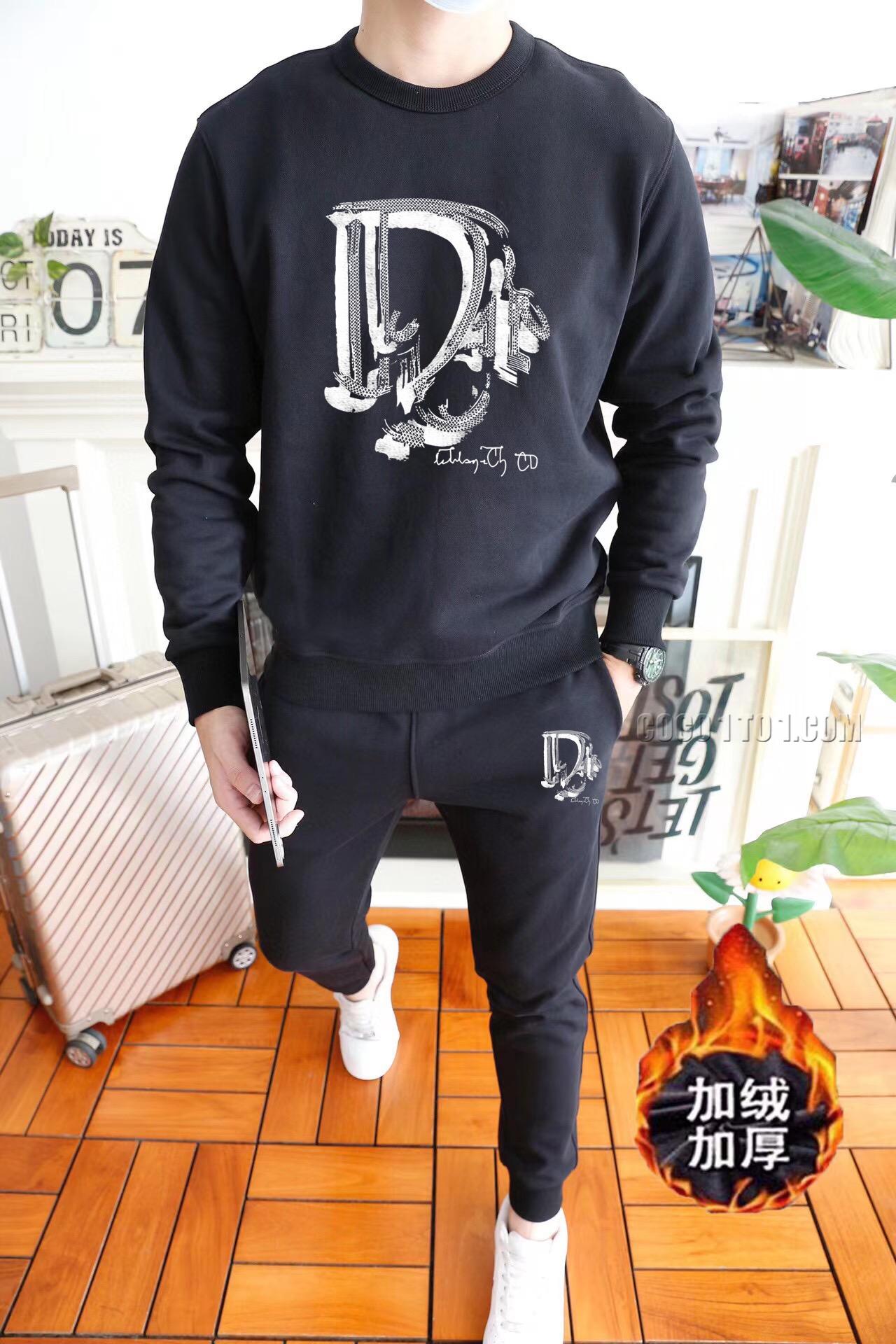Dior (Plush and Thickened) Autumn/Winter New Product Star Favorite Fashion Taste Leisure Suit N42503
