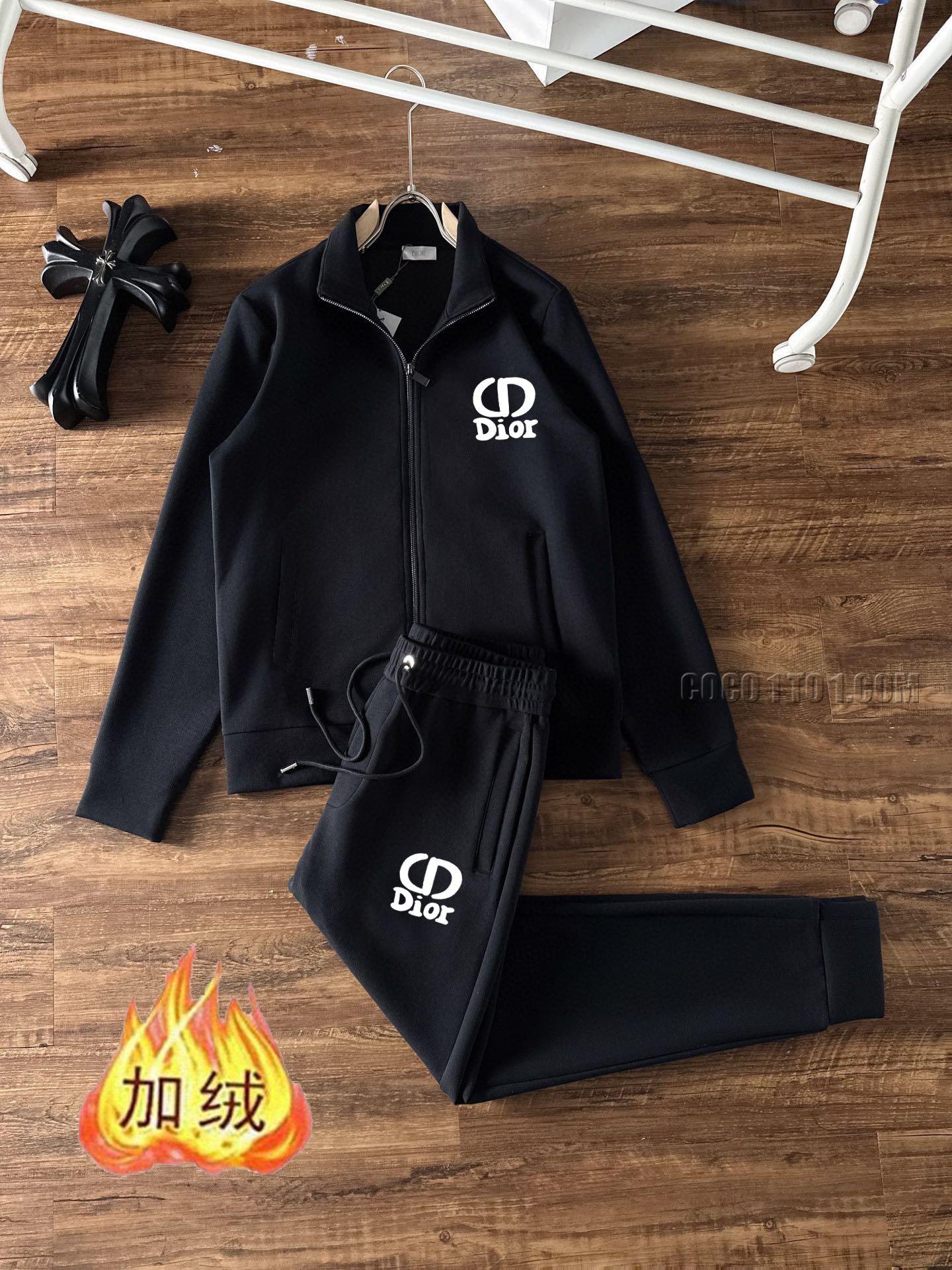 Dior (Plush and Thickened) Autumn/Winter New Product Star Favorite Fashion Taste Leisure Suit N42503