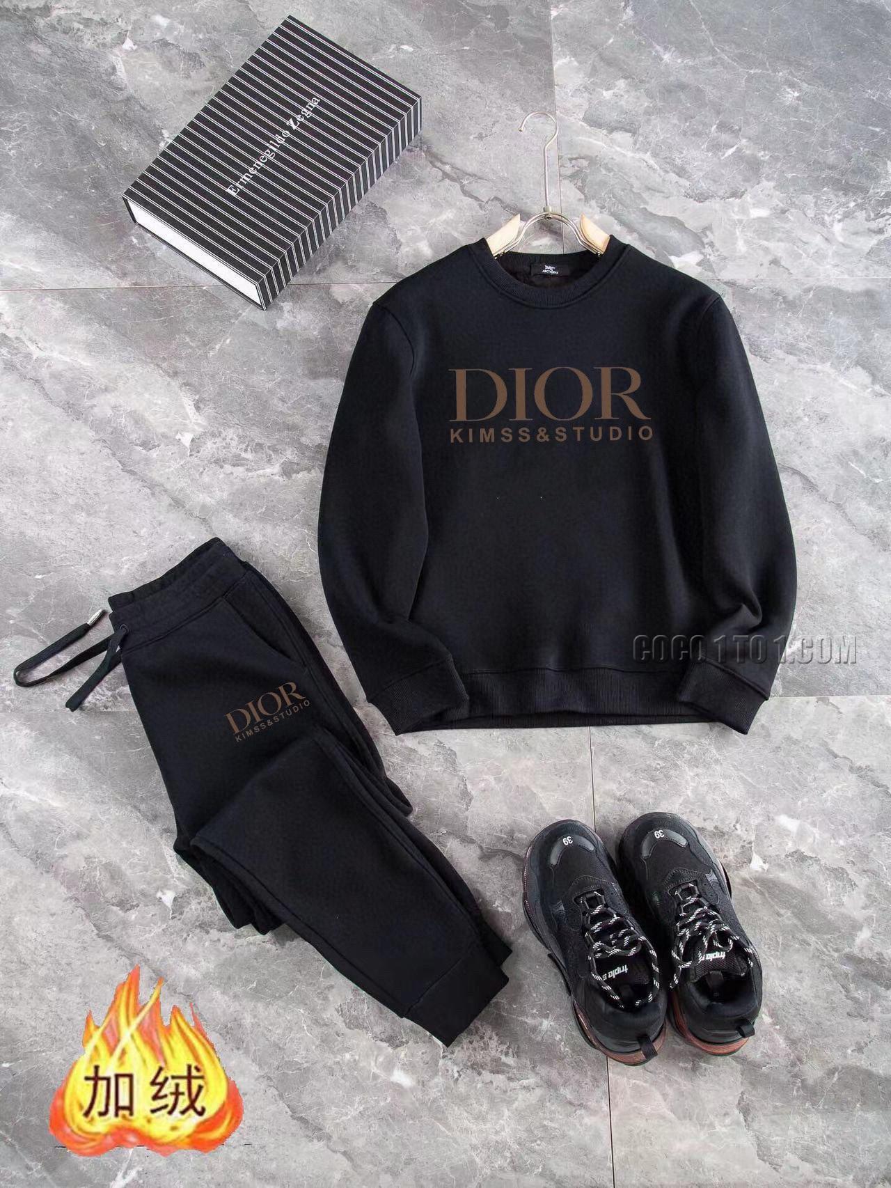 Dior (Plush and Thickened) Autumn/Winter New Product Star Favorite Fashion Taste Leisure Suit N42503