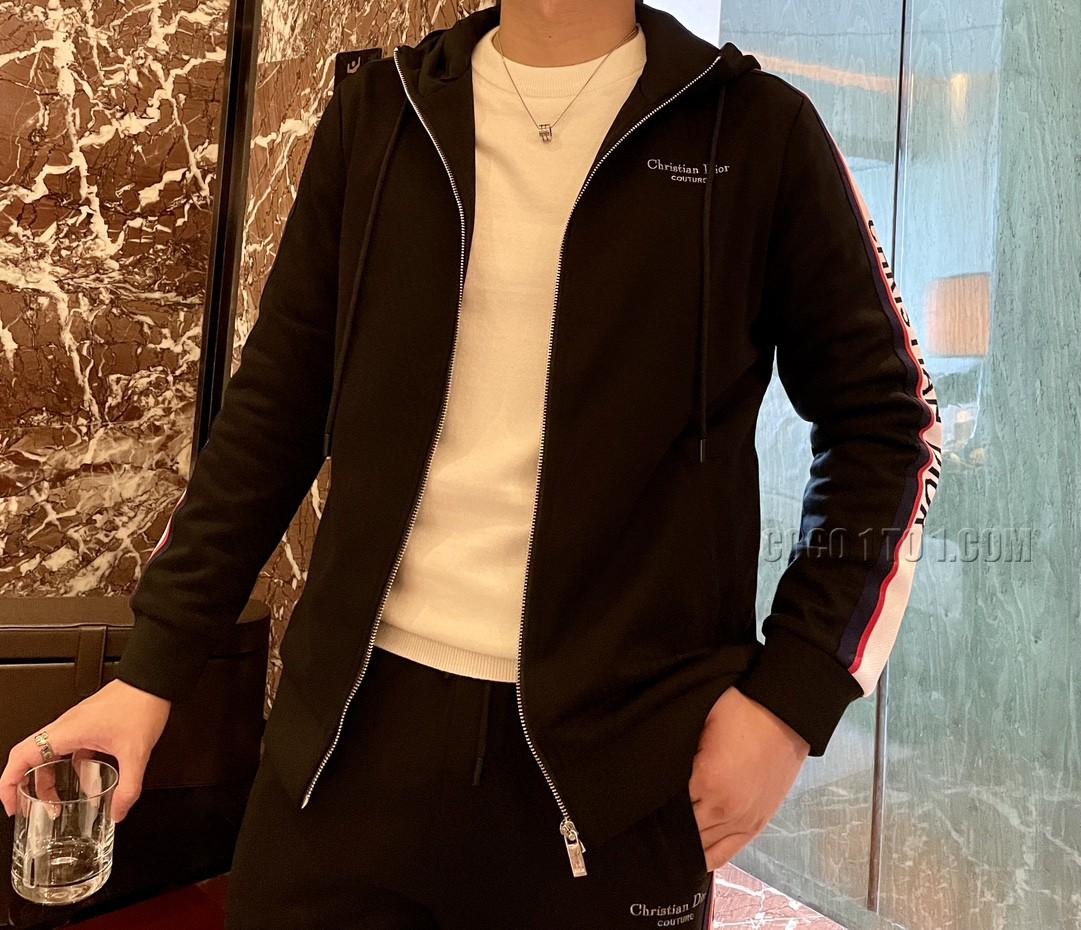 Dior New Men's Zipper Hoodie Suit N42503