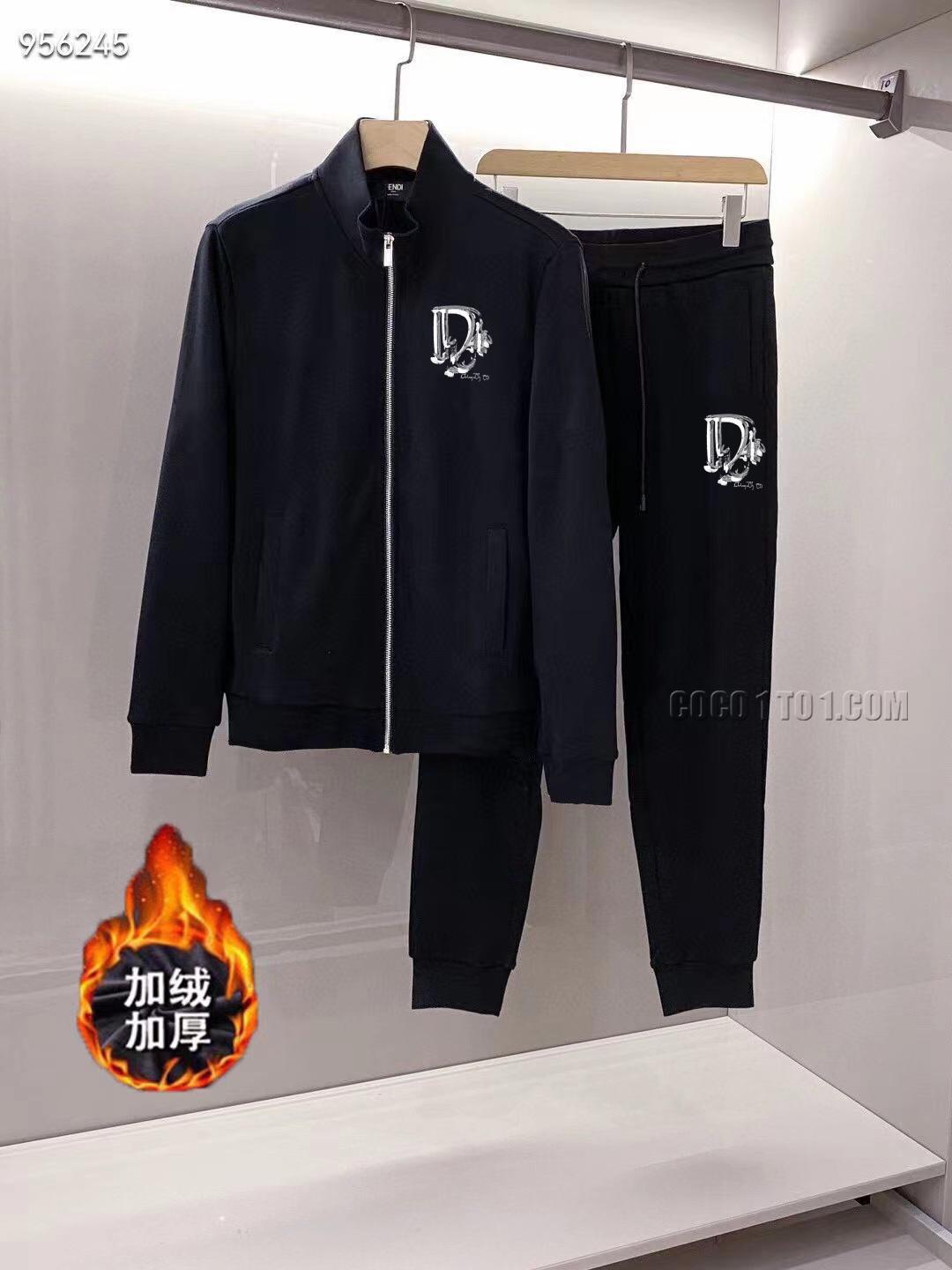 Dior (Plush and Thickened) Autumn/Winter New Product Star Favorite Fashion Taste Leisure Suit N42503