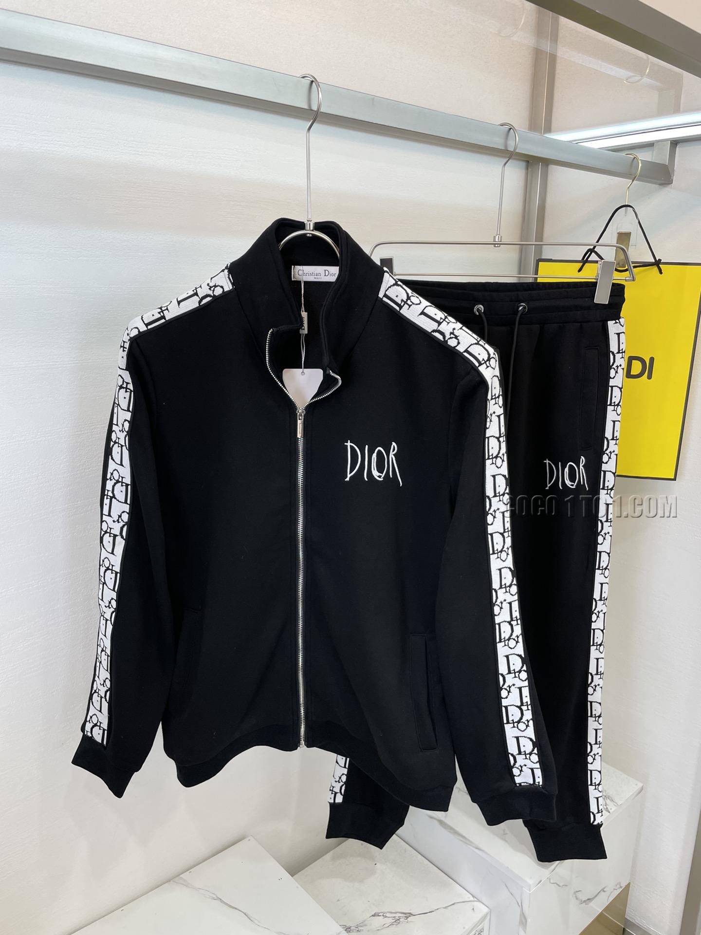 Dior New Men's Zipper Hoodie Suit N42503