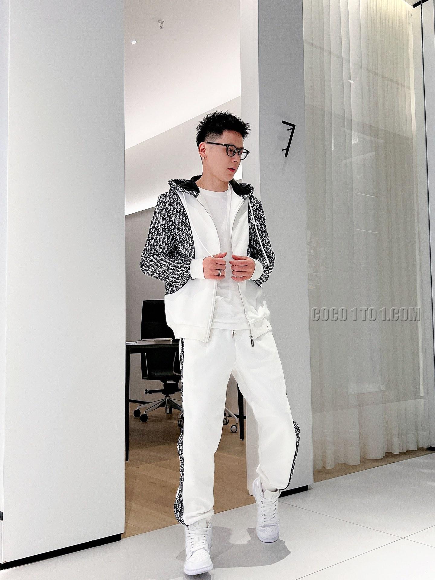 Dior brand new explosion-proof cardigan hoodie Suit N42503
