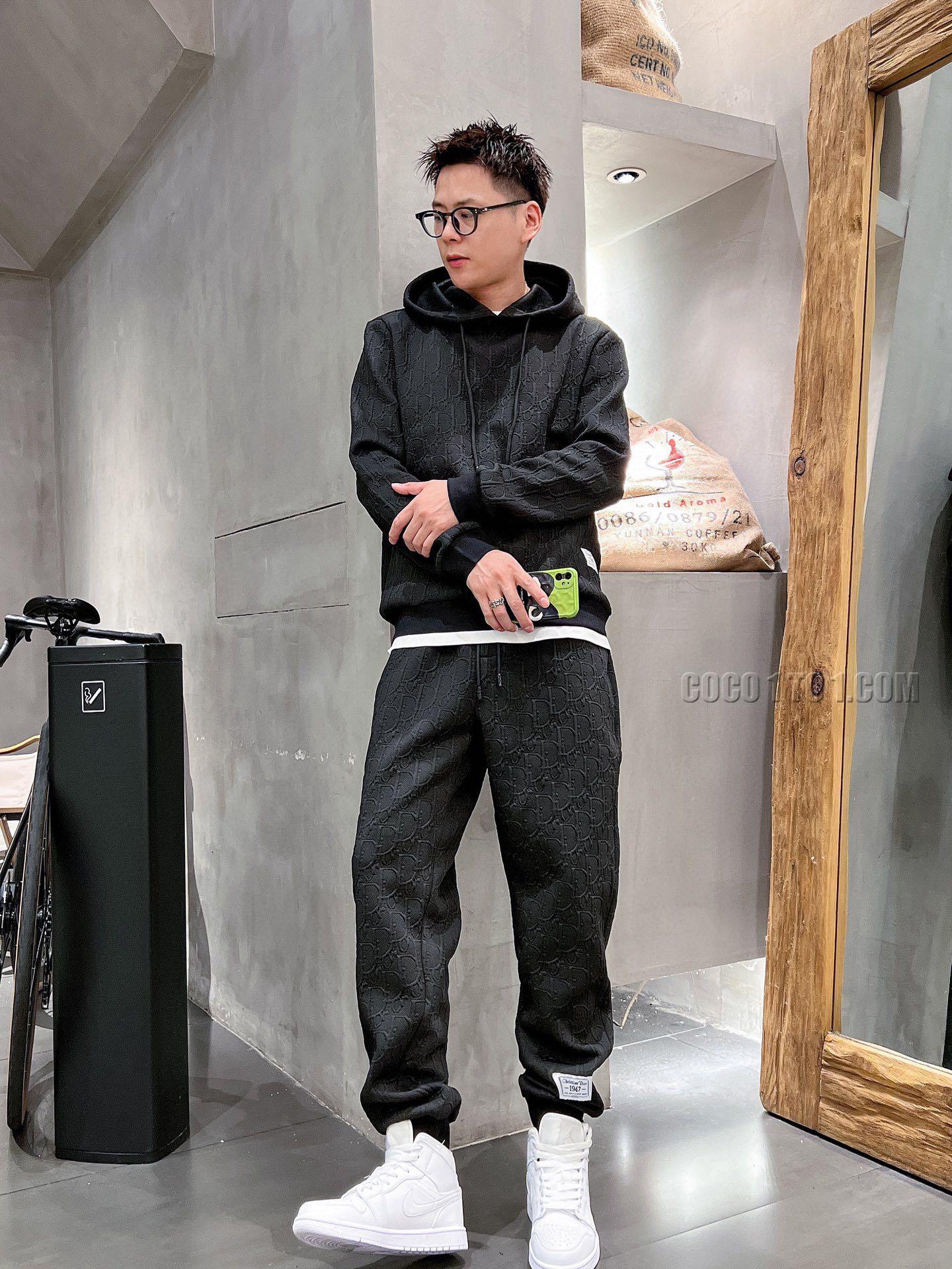 Dior brand new explosion-proof cardigan hoodie Suit N42503