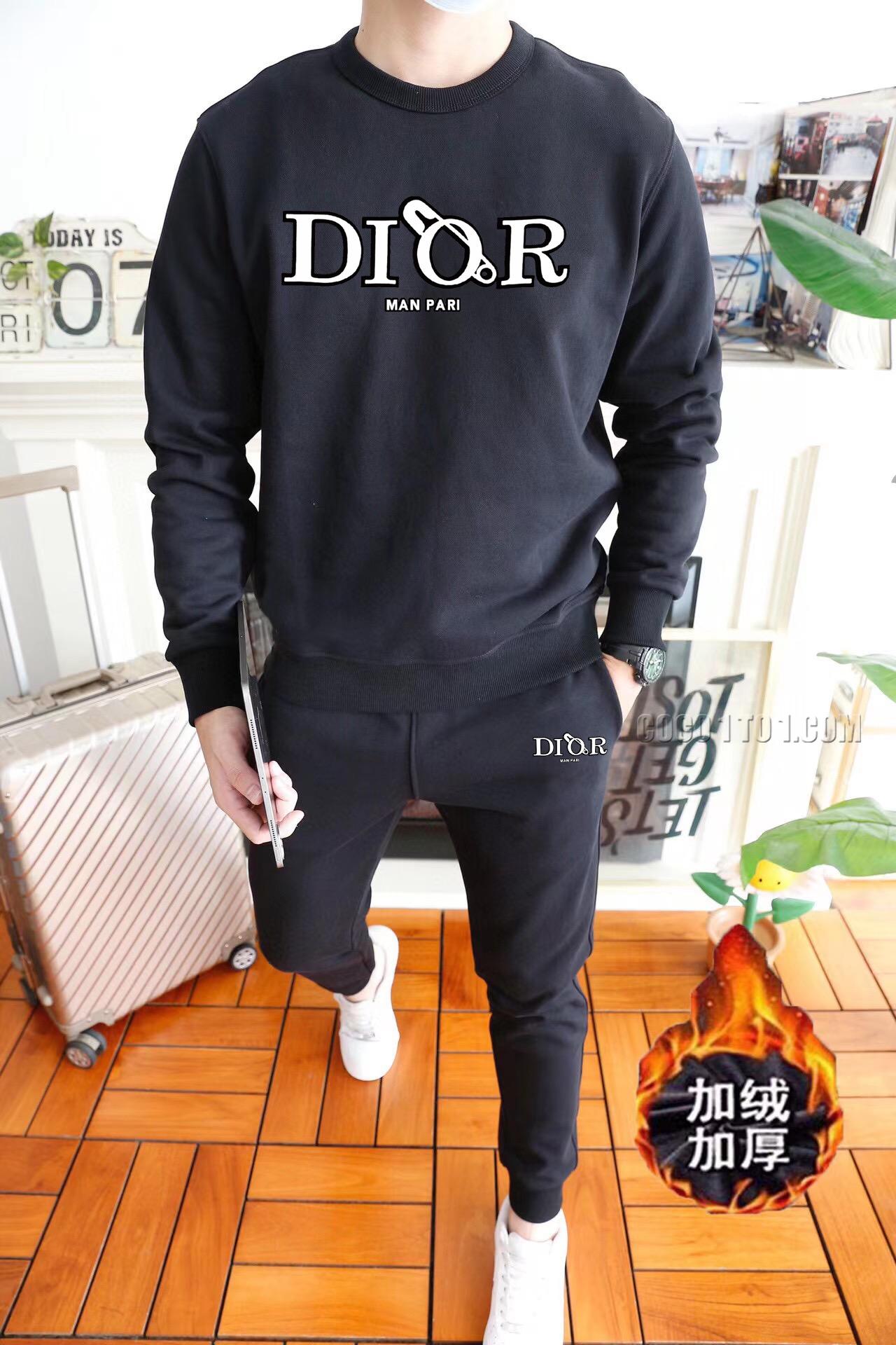 Dior (plus thickened) autumn and winter new products celebrities' favorite fashion leisure Suit N42503s
