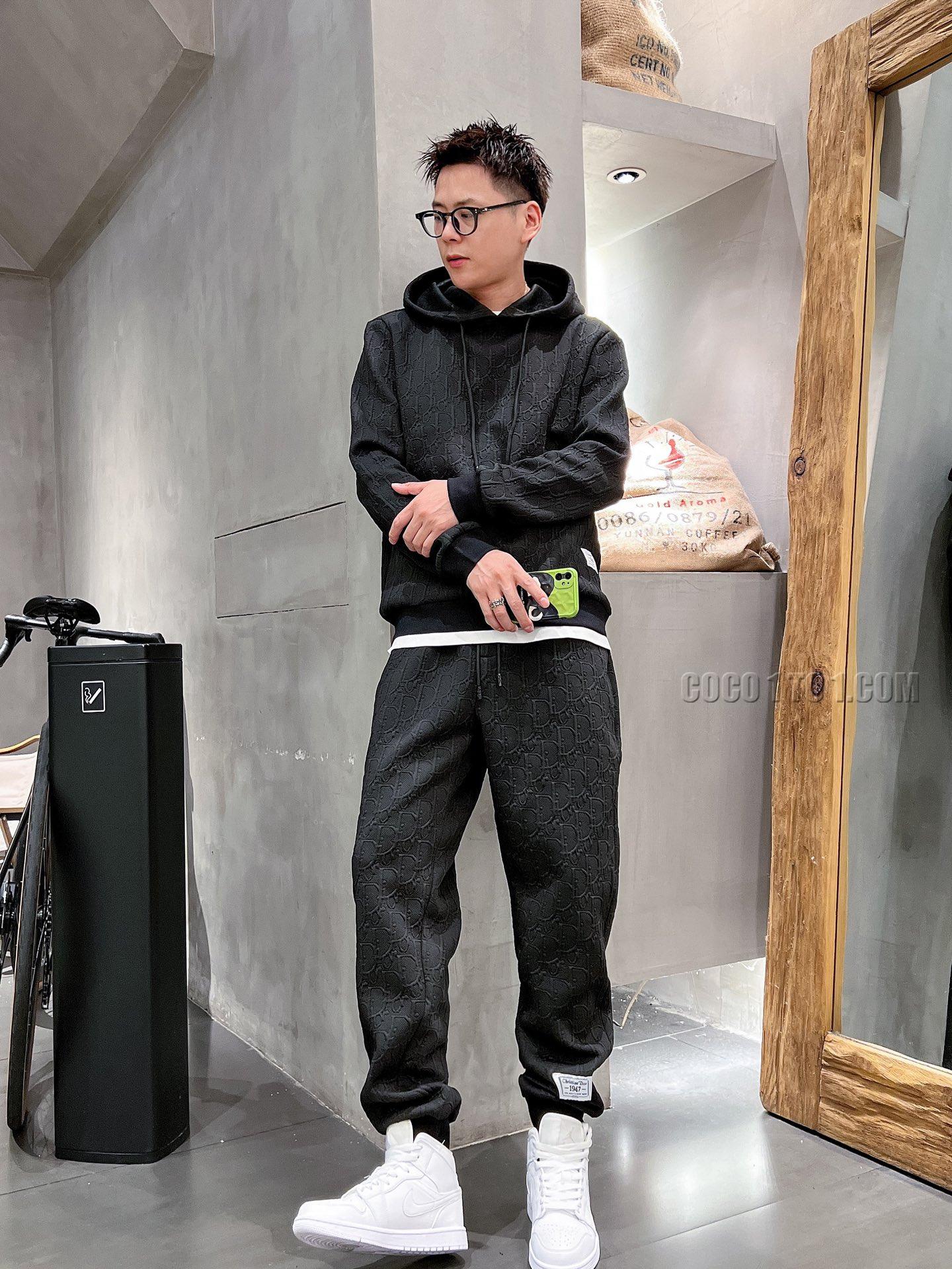 Dior brand new explosion-proof cardigan hoodie Suit N42503