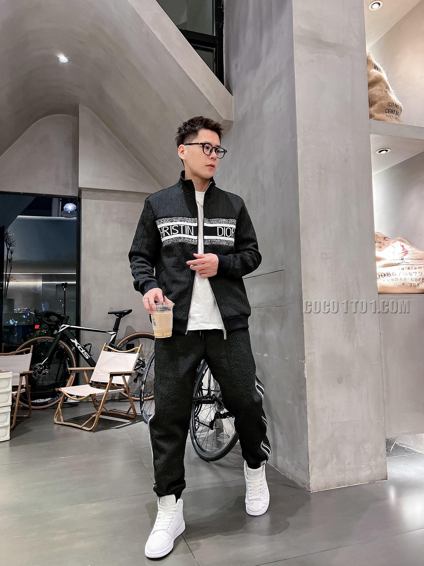 Dior brand new explosion-proof cardigan hoodie Suit N42503