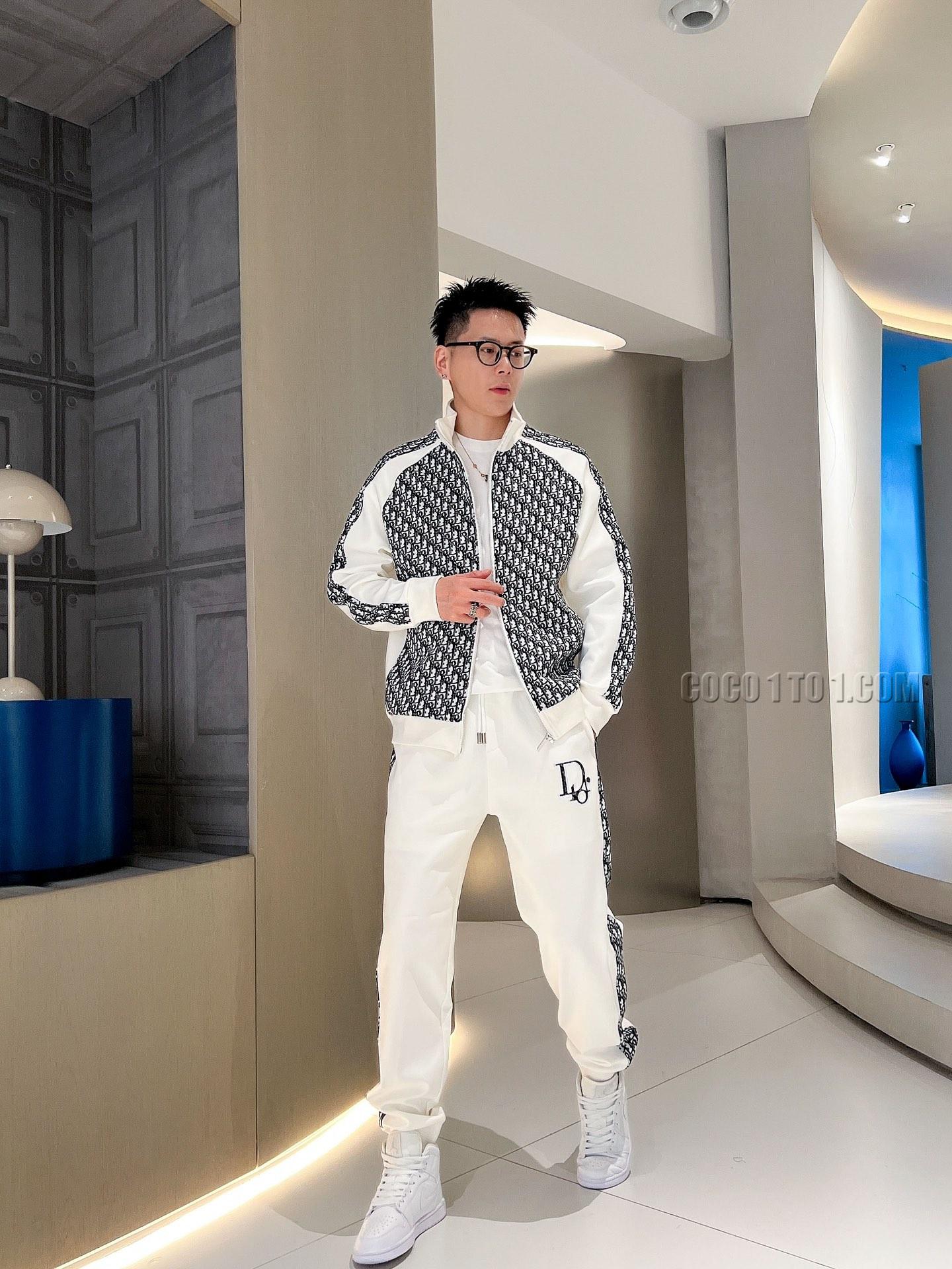 Dior brand new explosion-proof cardigan hoodie Suit N42503