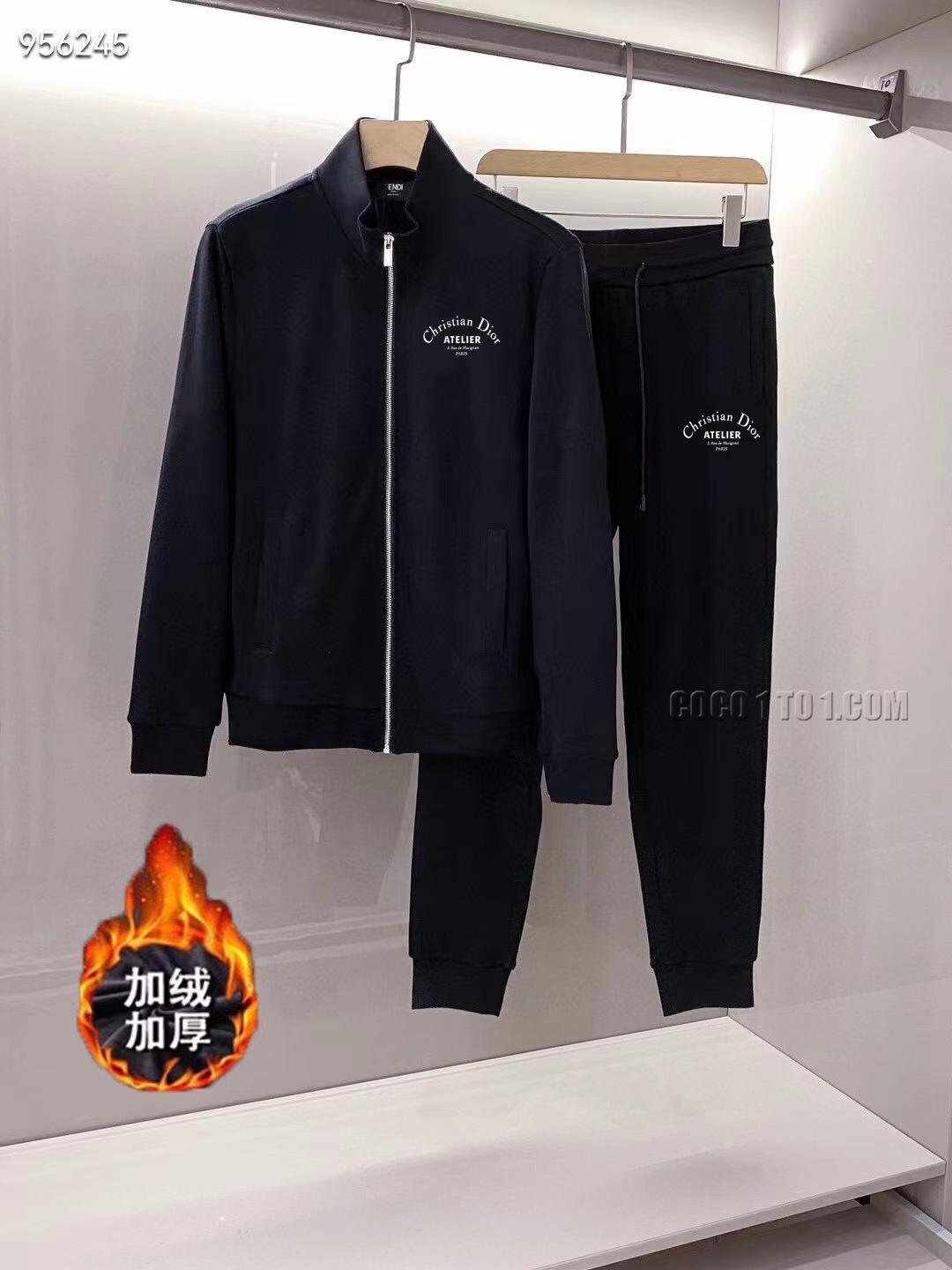 Dior (plus thickened) autumn and winter new products celebrities' favorite fashion leisure Suit N42503s
