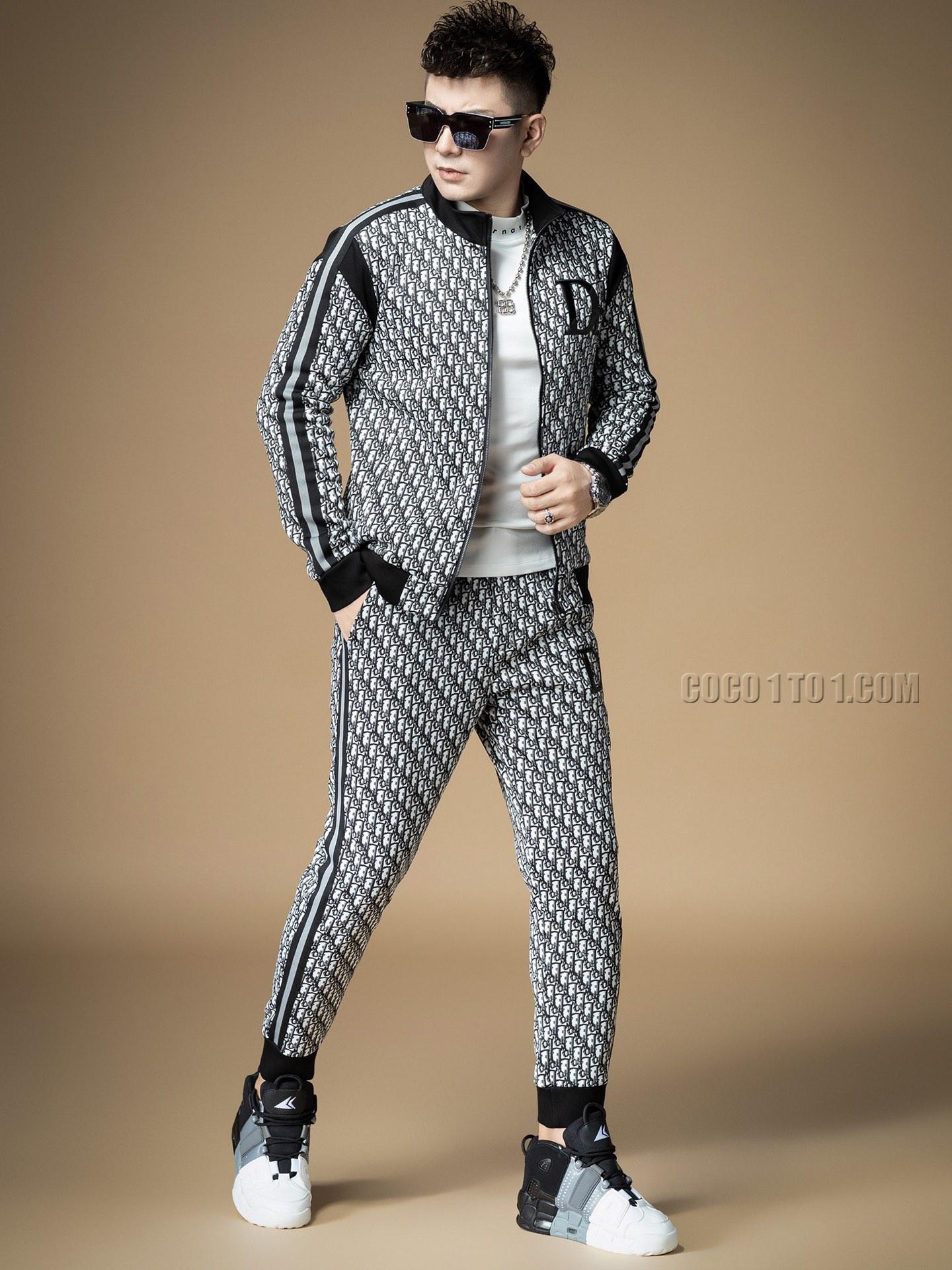 Dior Brand New Popular Cardigan Sweatshirt Suit N42503