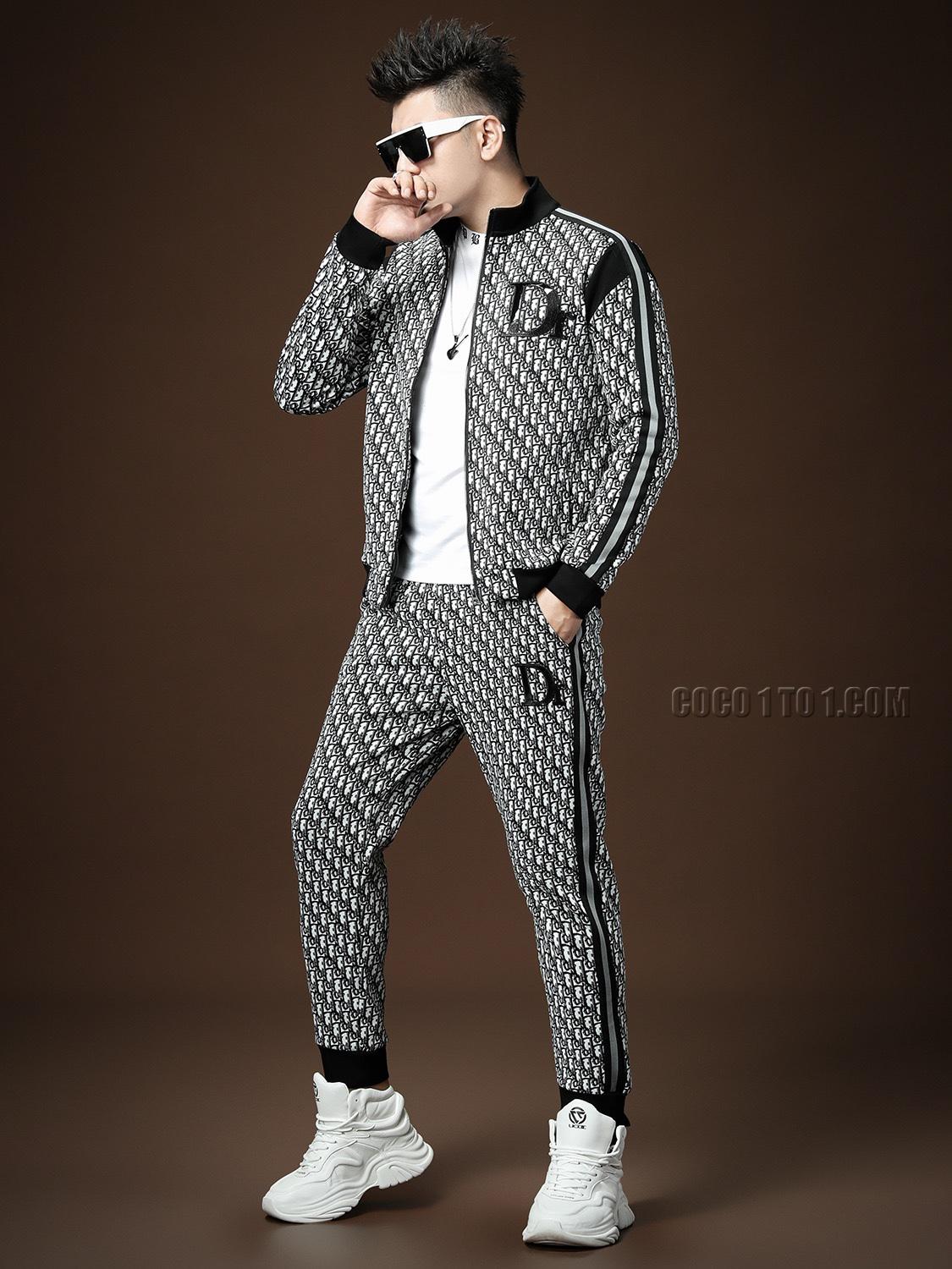 Dior Brand New Popular Cardigan Sweatshirt Suit N42503