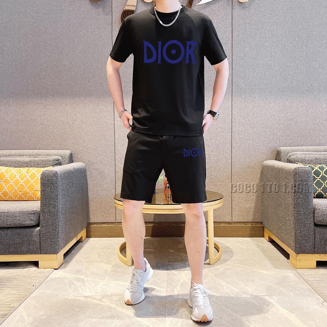 Dior New Men's Short Sleeve Shorts Suit N42503